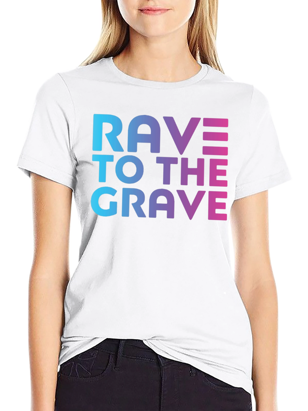 Rave To The Grave Graphic Tee - Black