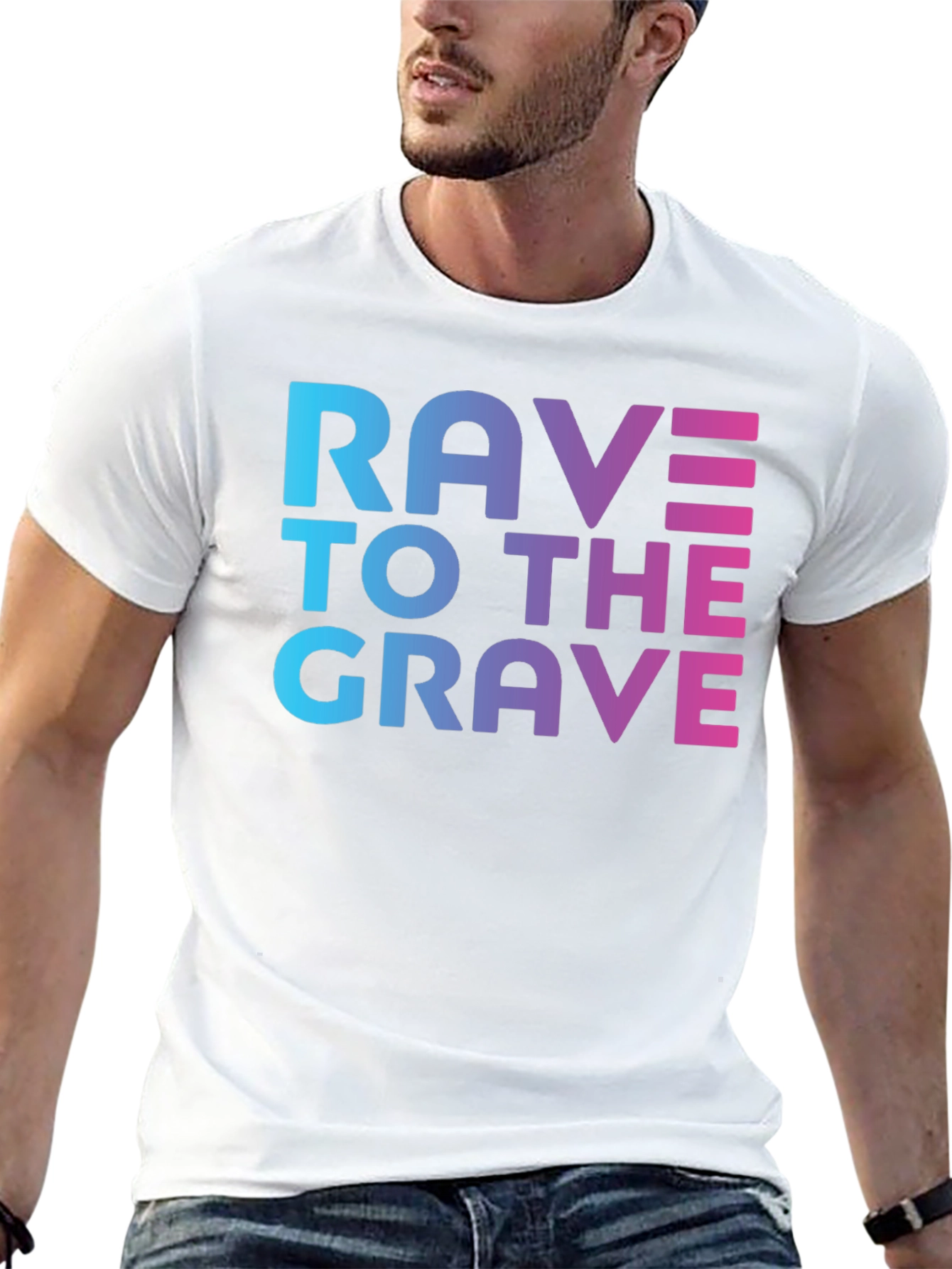 Rave To The Grave Graphic Tee - Black