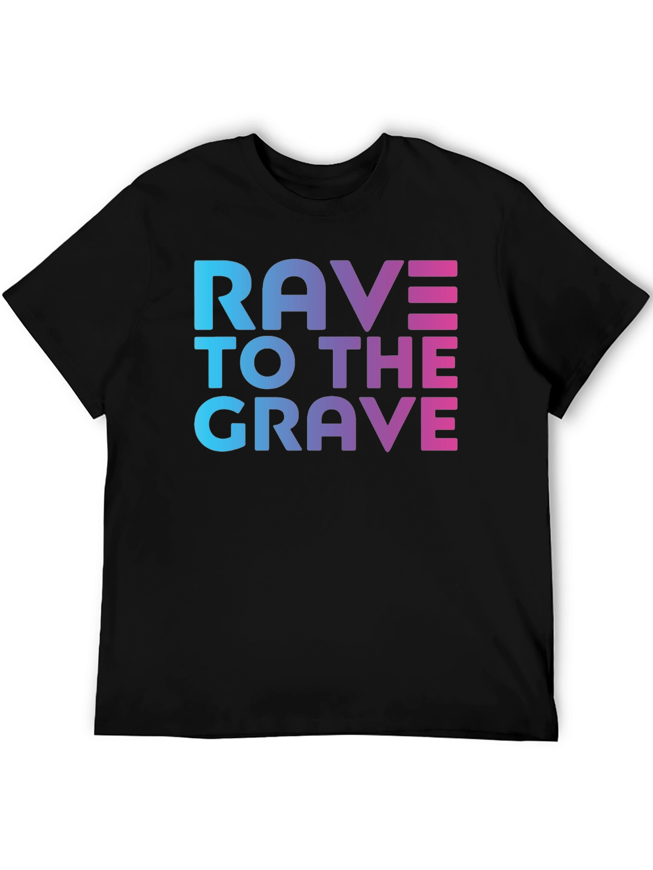 Rave To The Grave Graphic Tee - Black