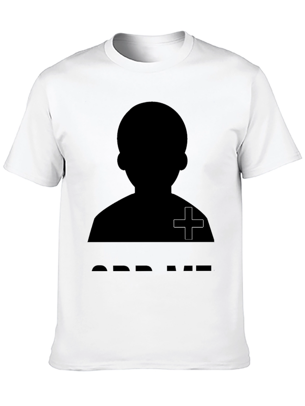 Silhouette Graphic Tee - Black Crew Neck T-Shirt