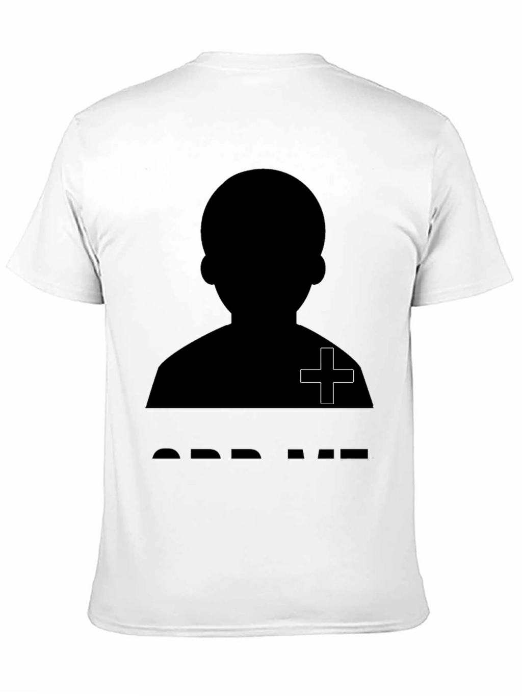 Silhouette Graphic Tee - Black Crew Neck T-Shirt
