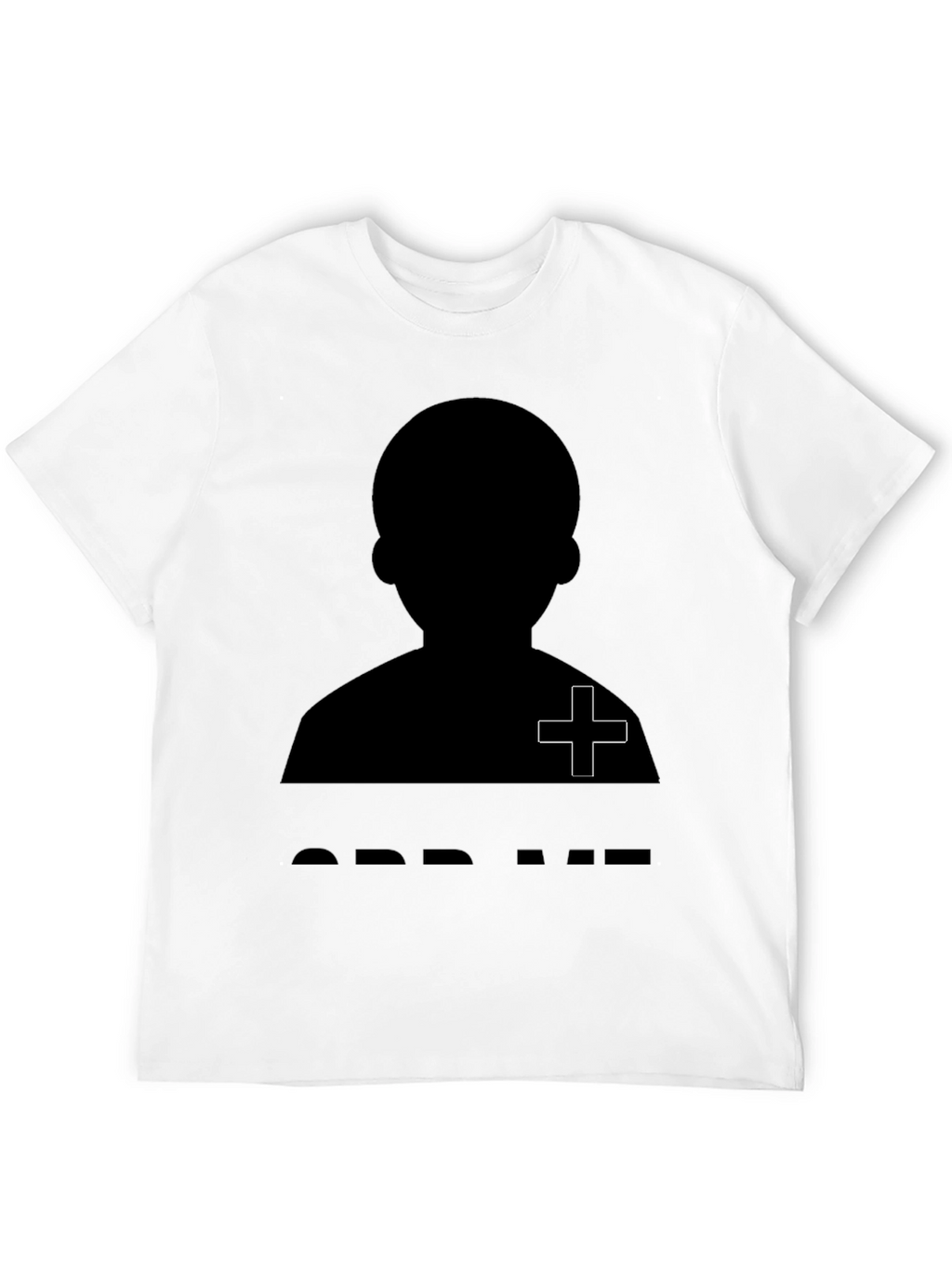 Silhouette Graphic Tee - Black Crew Neck T-Shirt