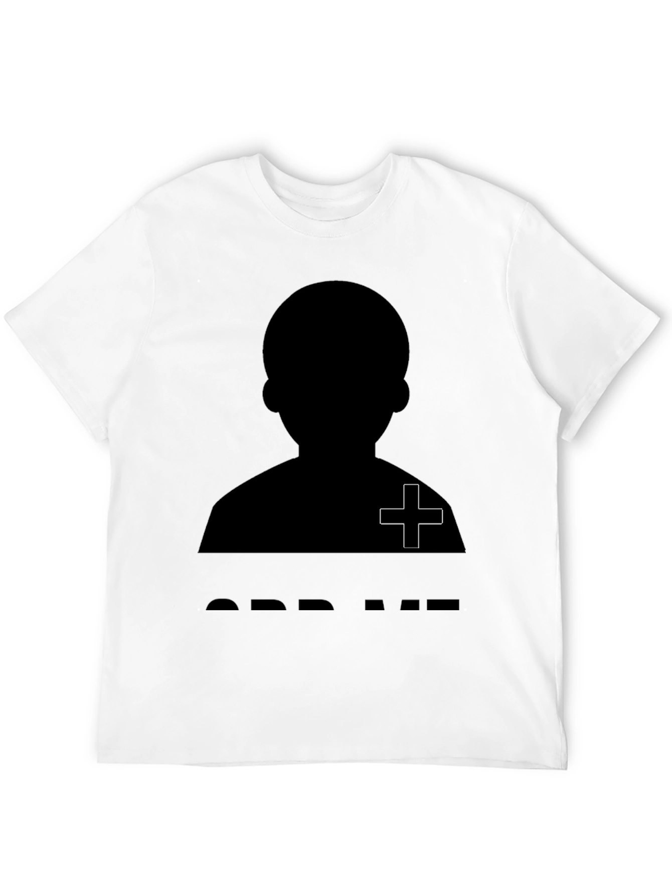 Silhouette Graphic Tee - Black Crew Neck T-Shirt