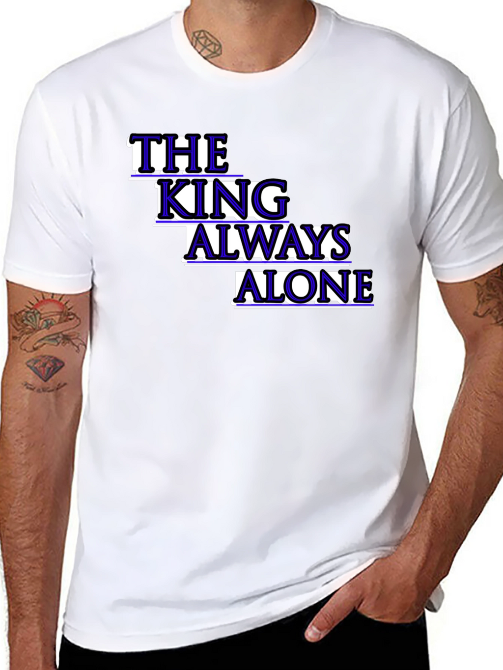 The King Always Alone Graphic Tee