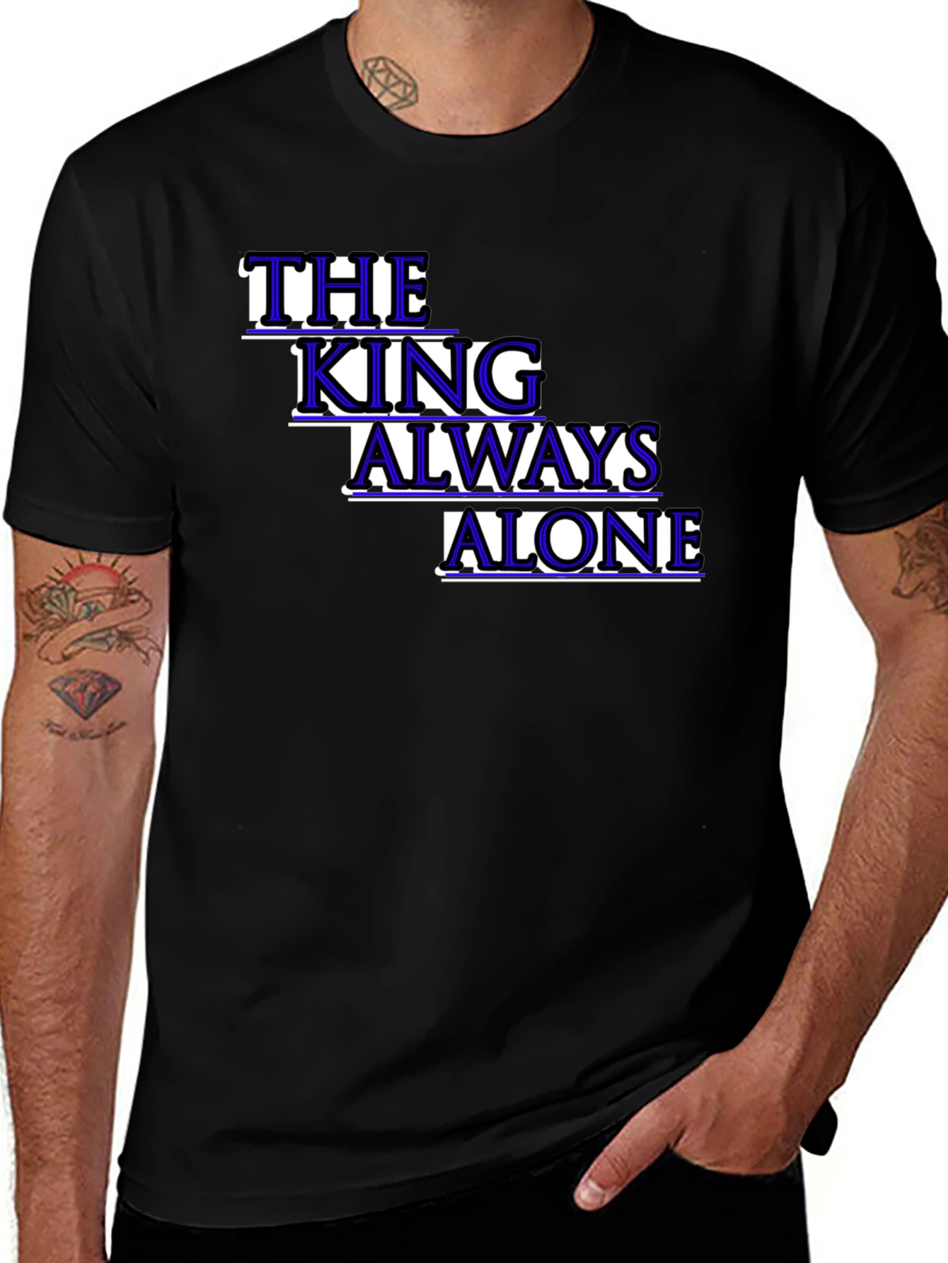 The King Always Alone Graphic Tee