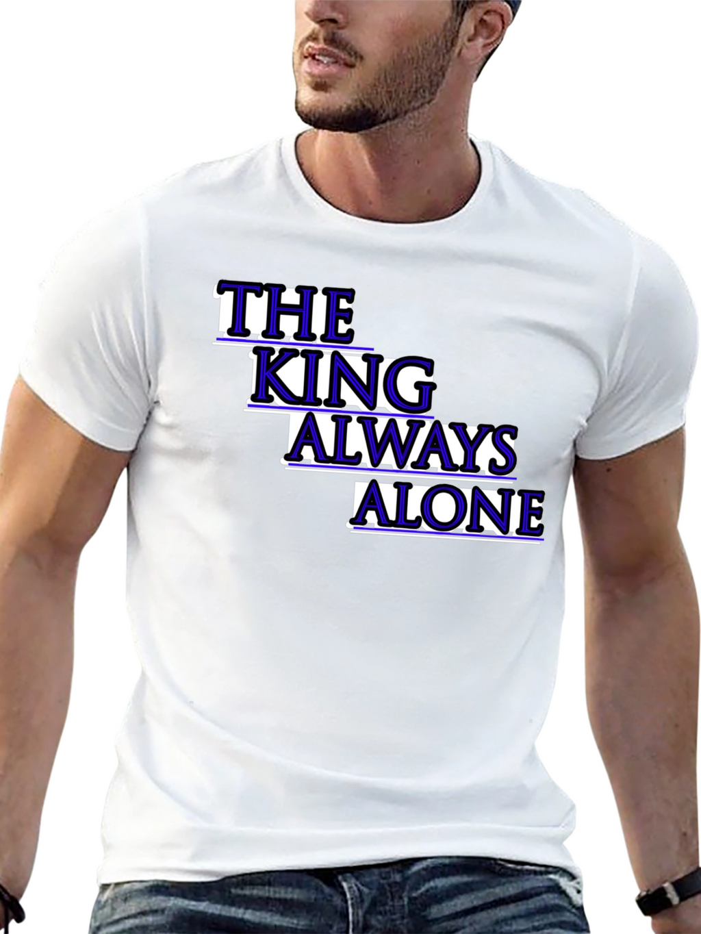 The King Always Alone Graphic Tee