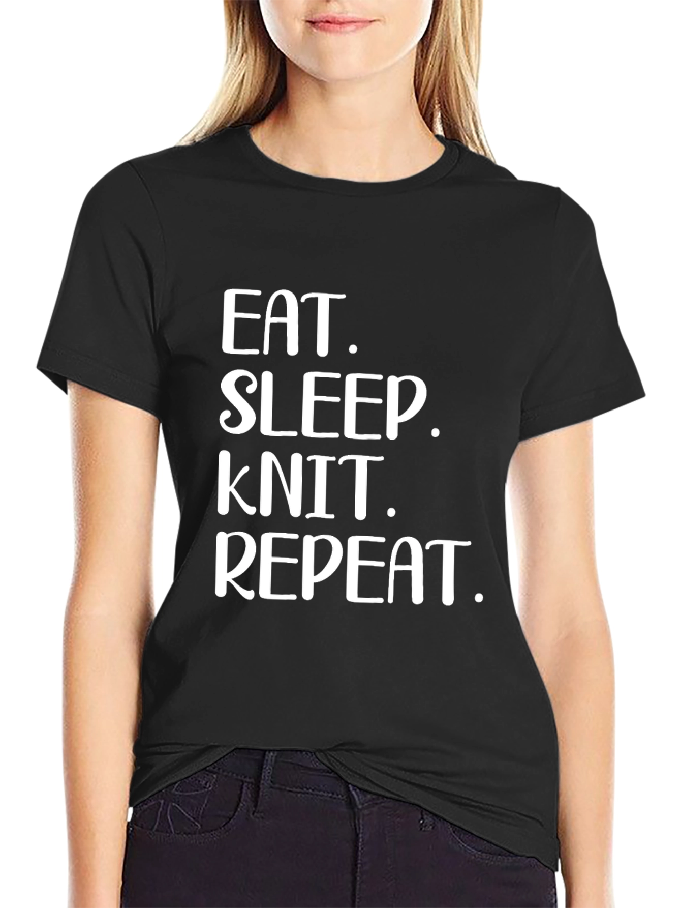Eat Sleep Knit Repeat T-Shirt