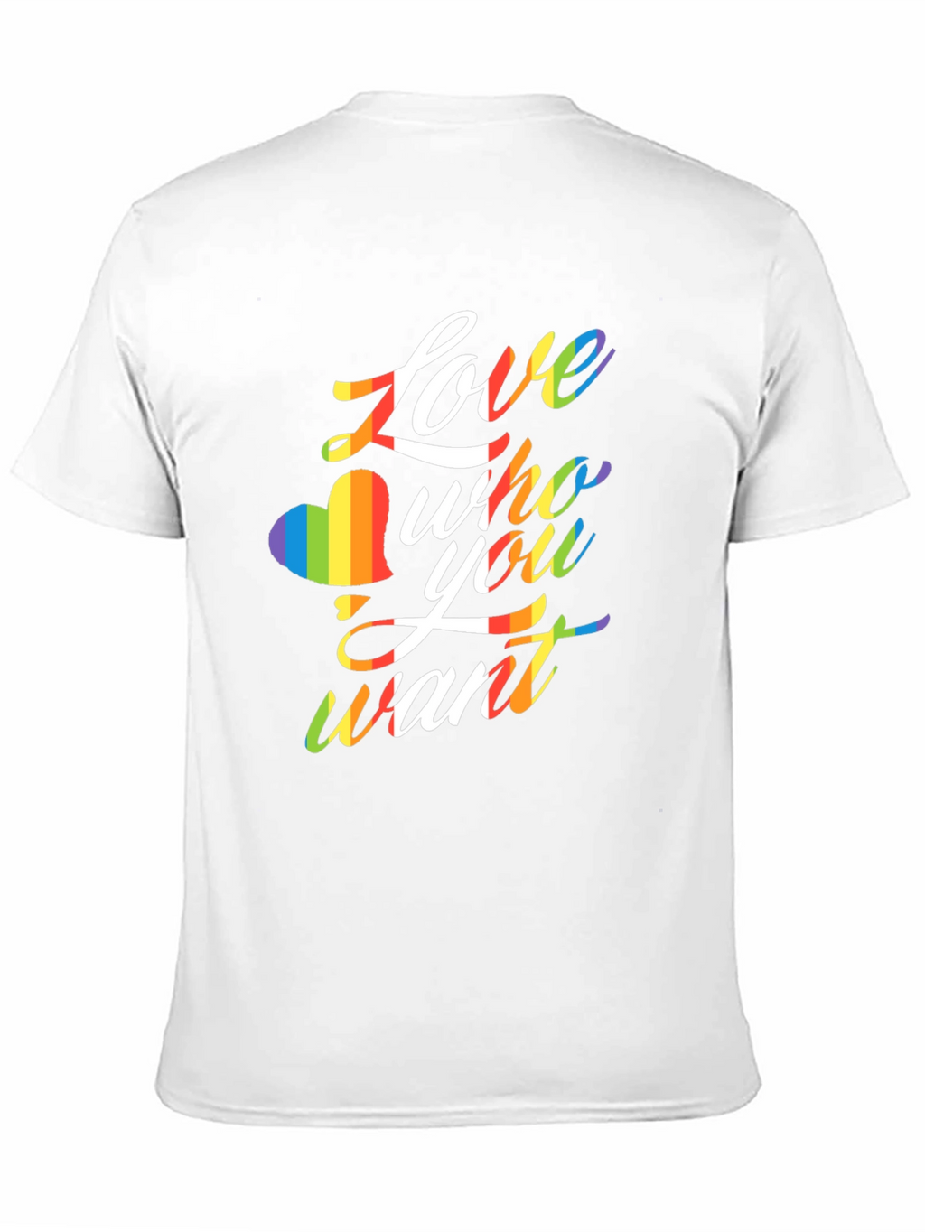 Love Who You Want LGBTQ Rainbow T-Shirt