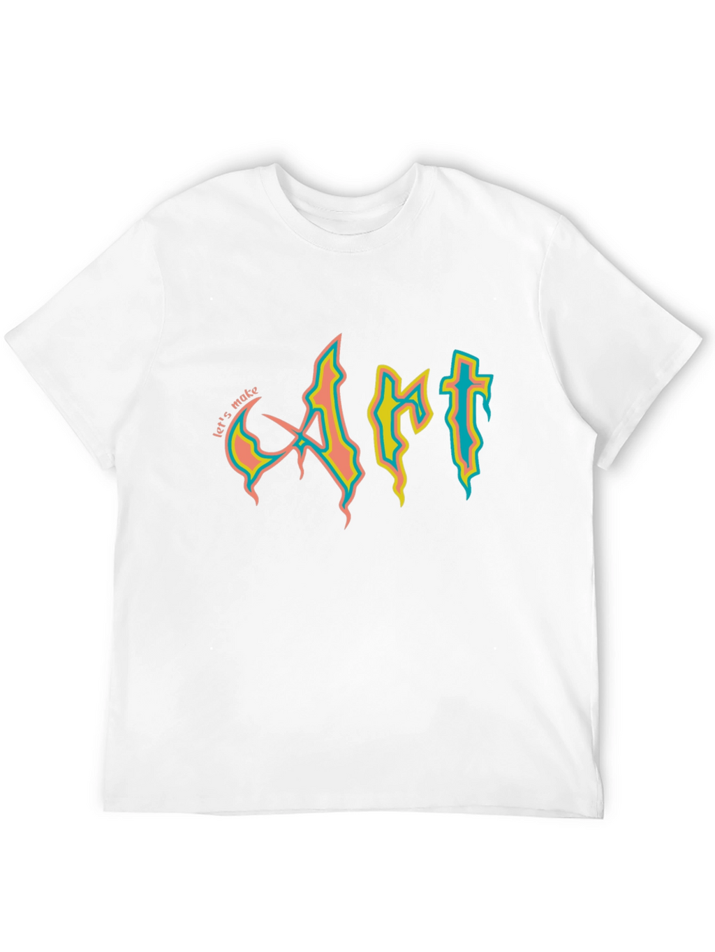 Lets Make Art Black Graphic Tee