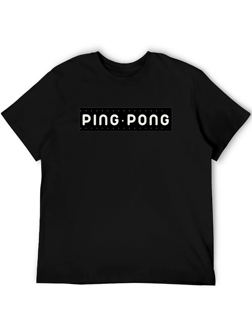 Ping Pong Graphic Tee - Stylish Black T-Shirt