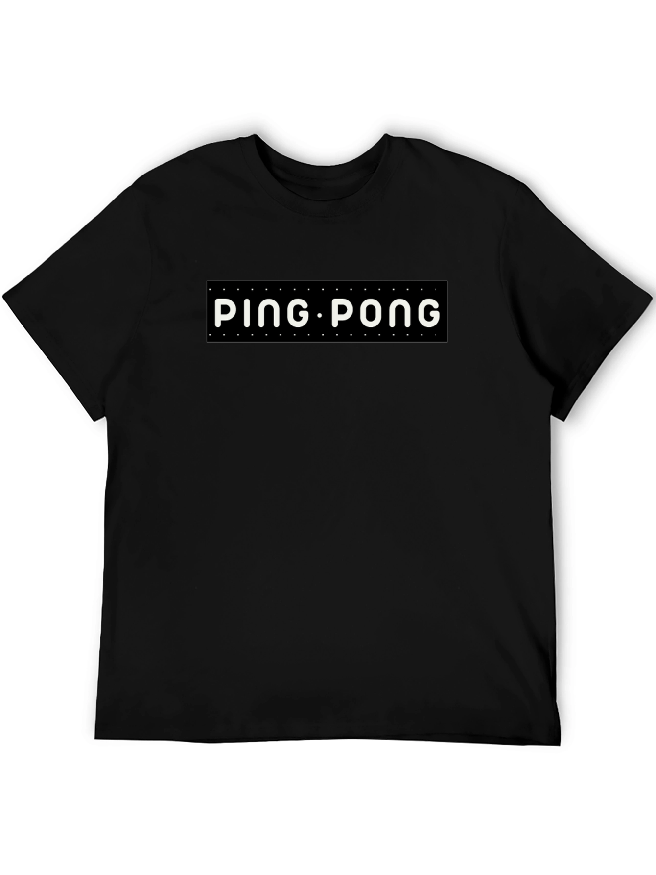 Ping Pong Graphic Tee - Stylish Black T-Shirt