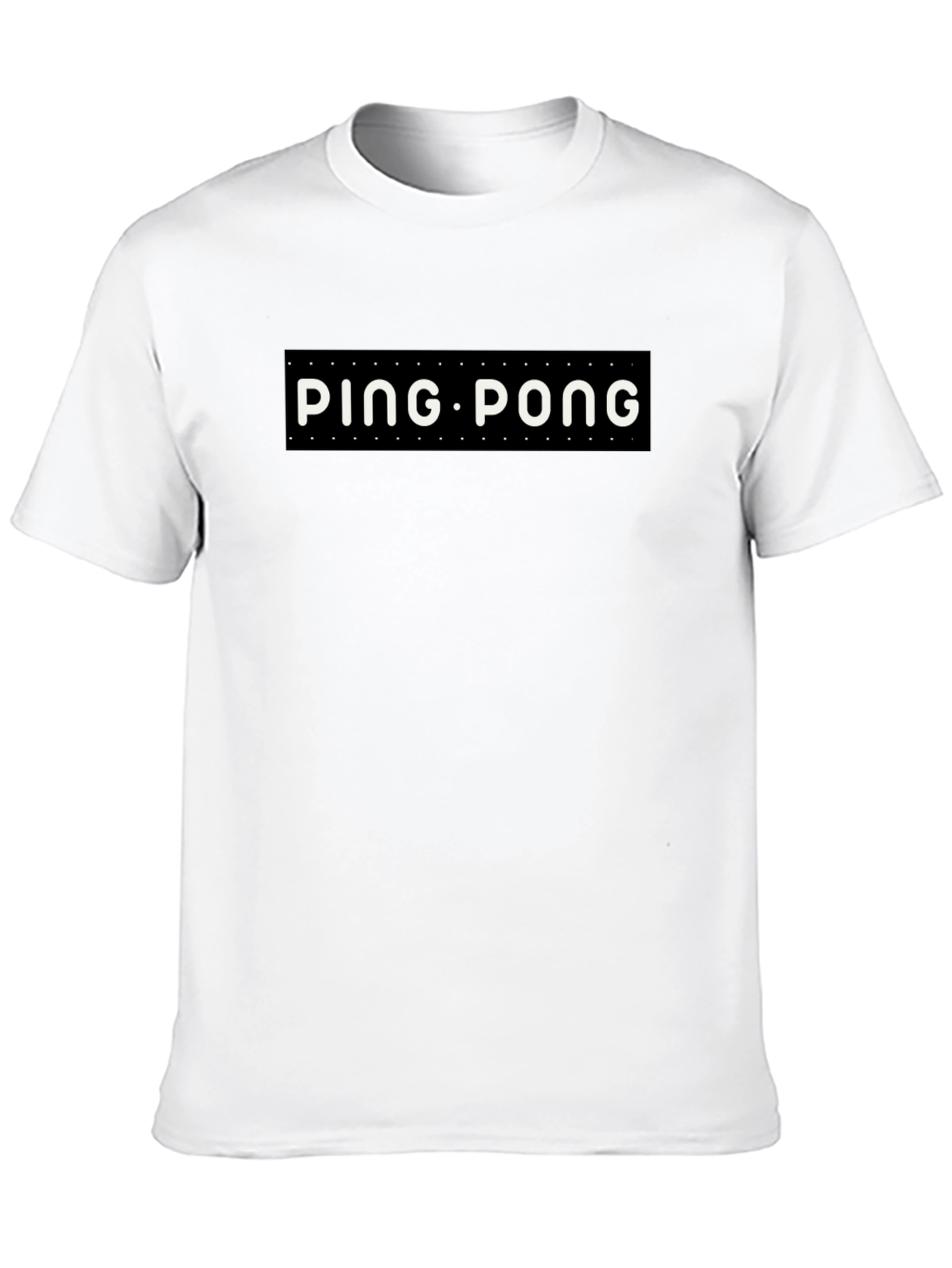 Ping Pong Graphic Tee - Stylish Black T-Shirt