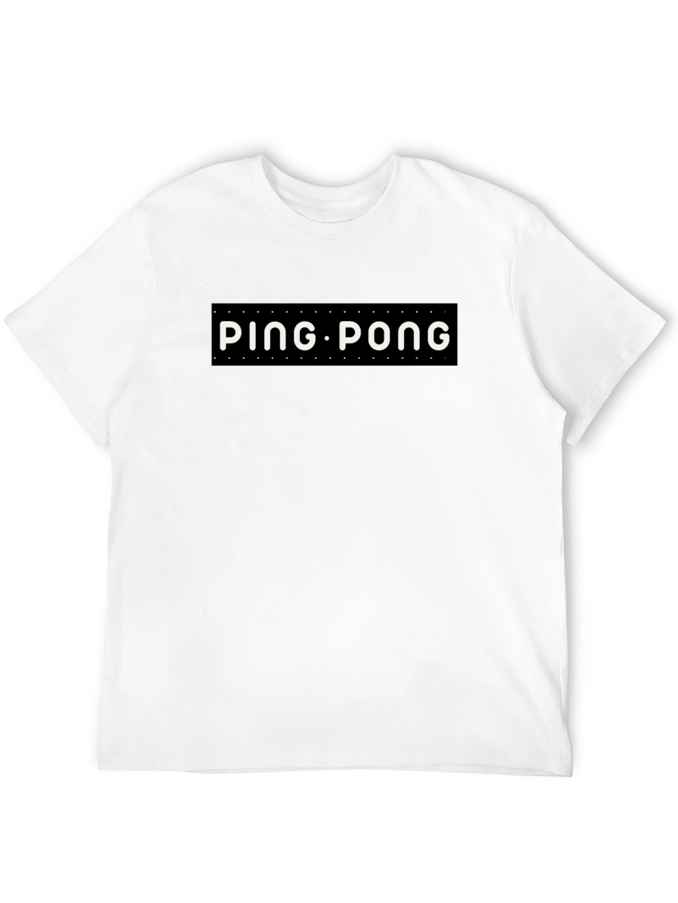 Ping Pong Graphic Tee - Stylish Black T-Shirt