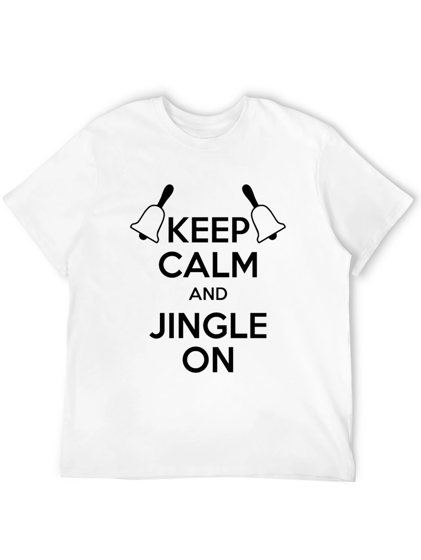 Keep Calm & Jingle On Black T-Shirt