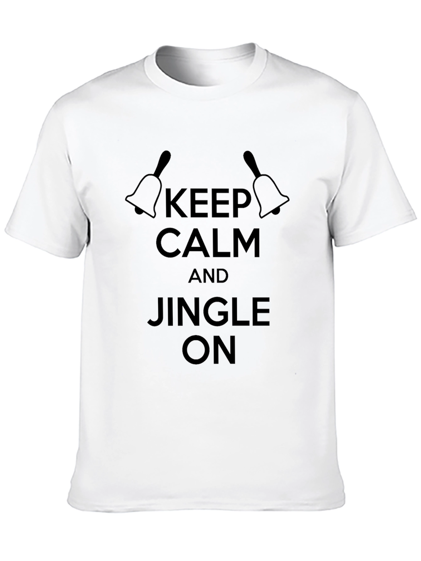 Keep Calm & Jingle On Black T-Shirt
