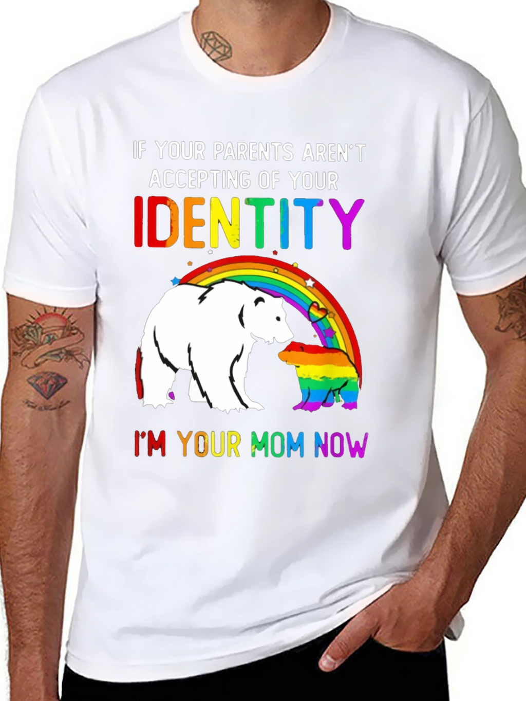 LGBT Pride Bear T-Shirt - Im Your Mom Now