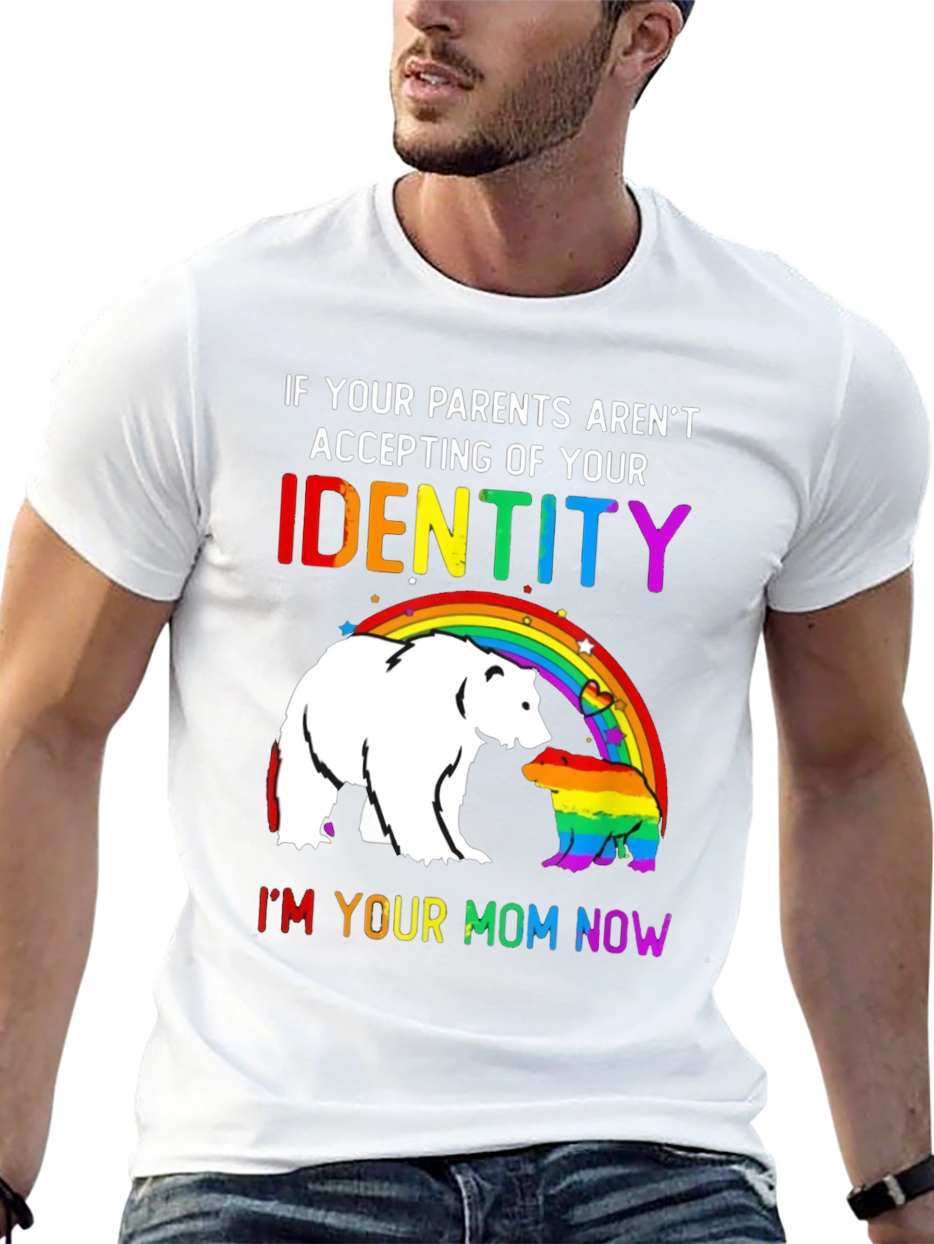 LGBT Pride Bear T-Shirt - Im Your Mom Now