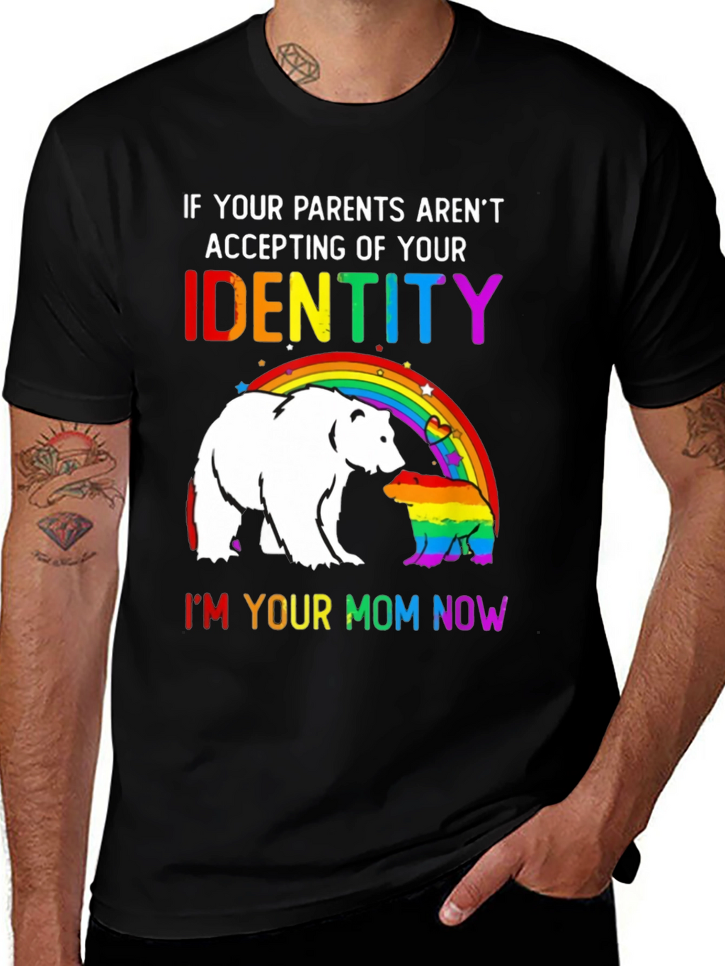 LGBT Pride Bear T-Shirt - Im Your Mom Now