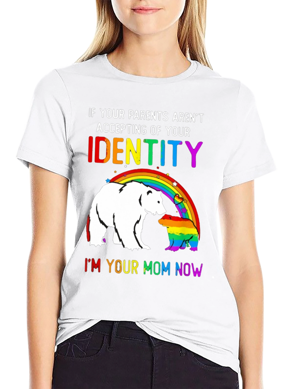 LGBT Pride Bear T-Shirt - Im Your Mom Now