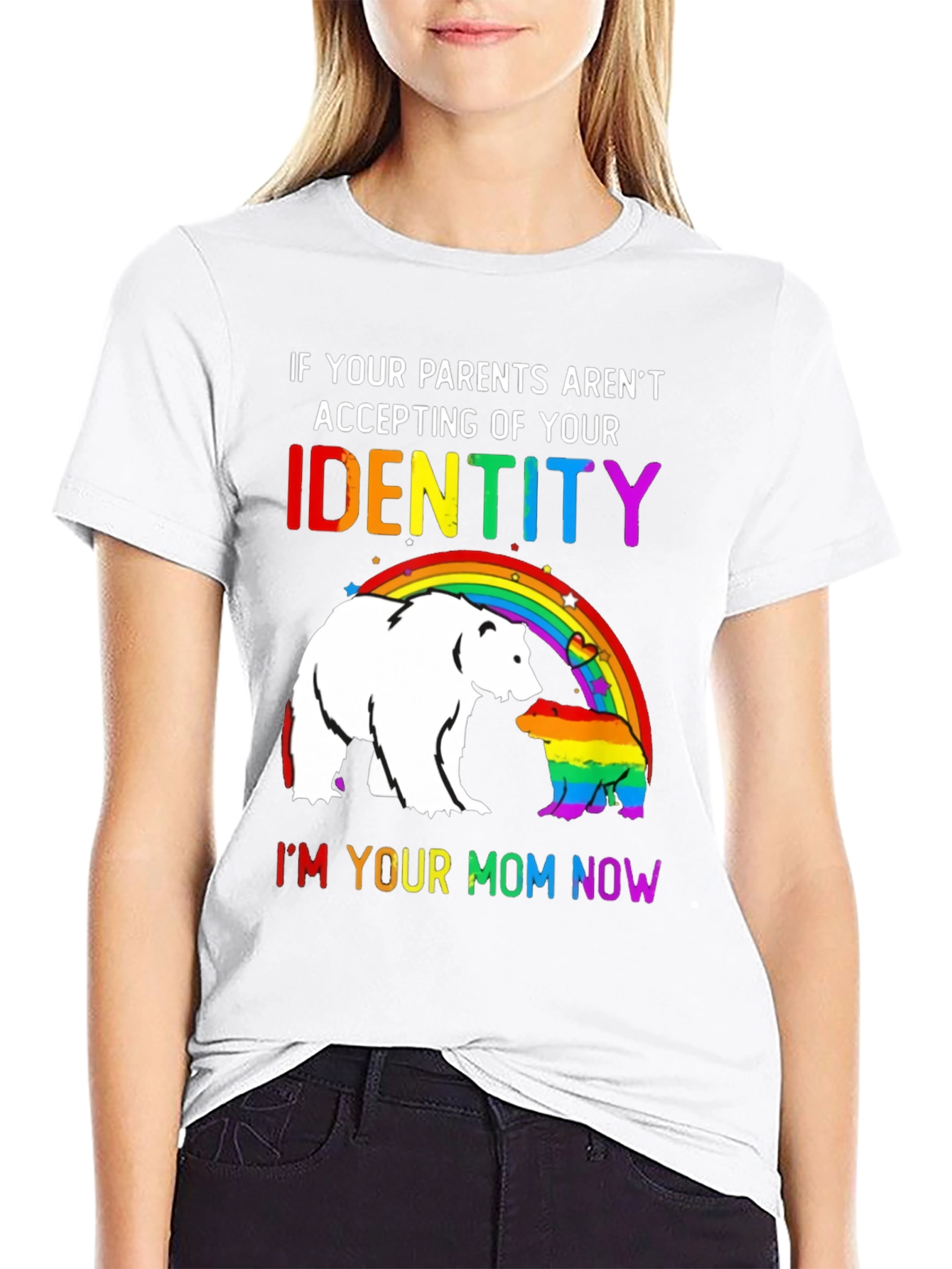 LGBT Pride Bear T-Shirt - Im Your Mom Now