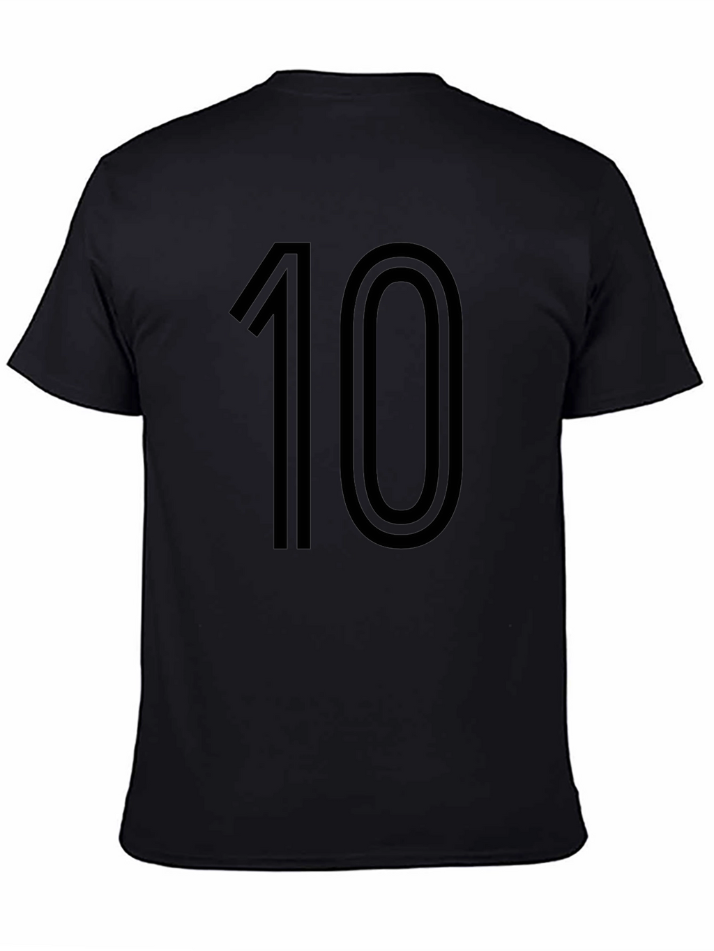 Number 10 Black Graphic Tee