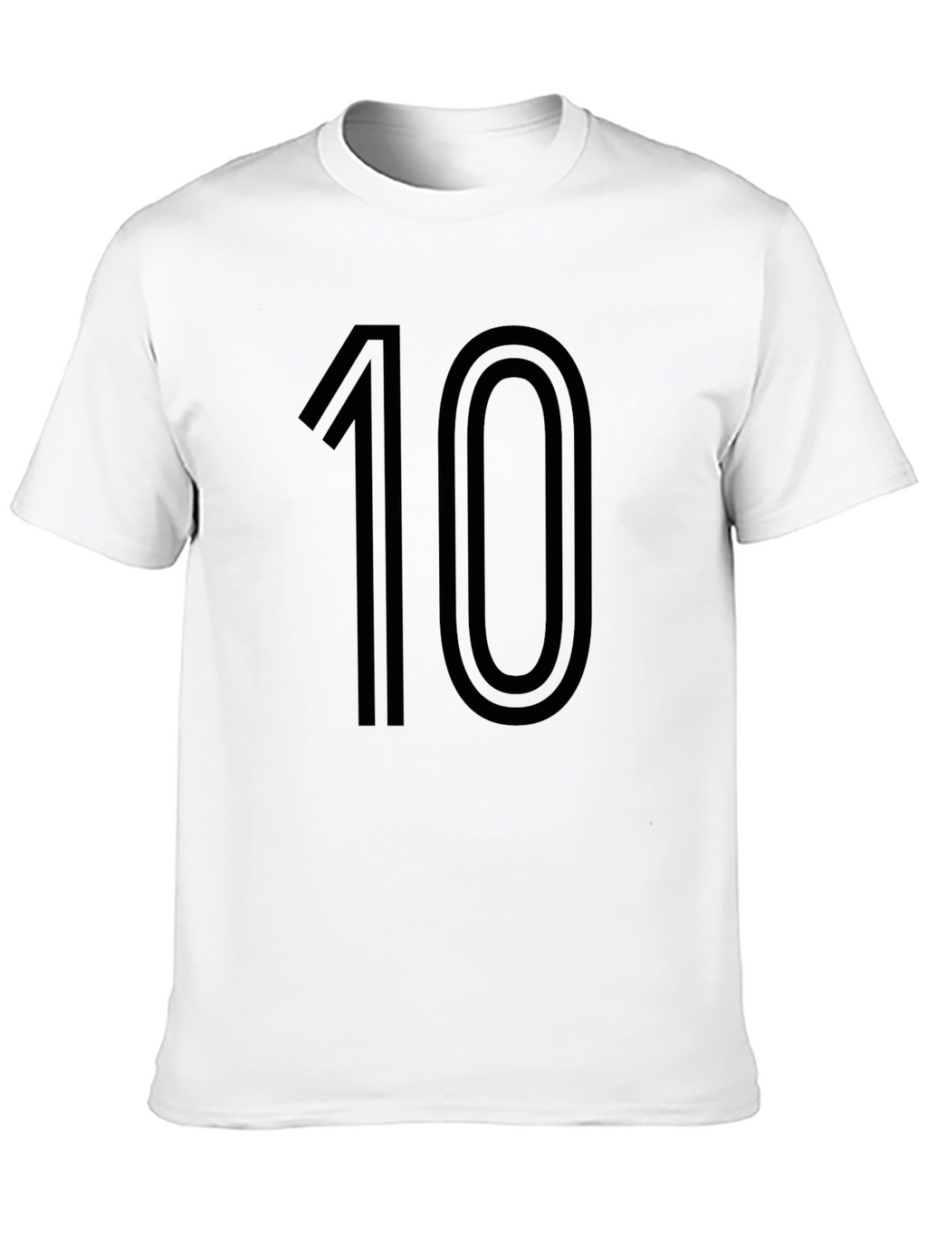 Number 10 Black Graphic Tee