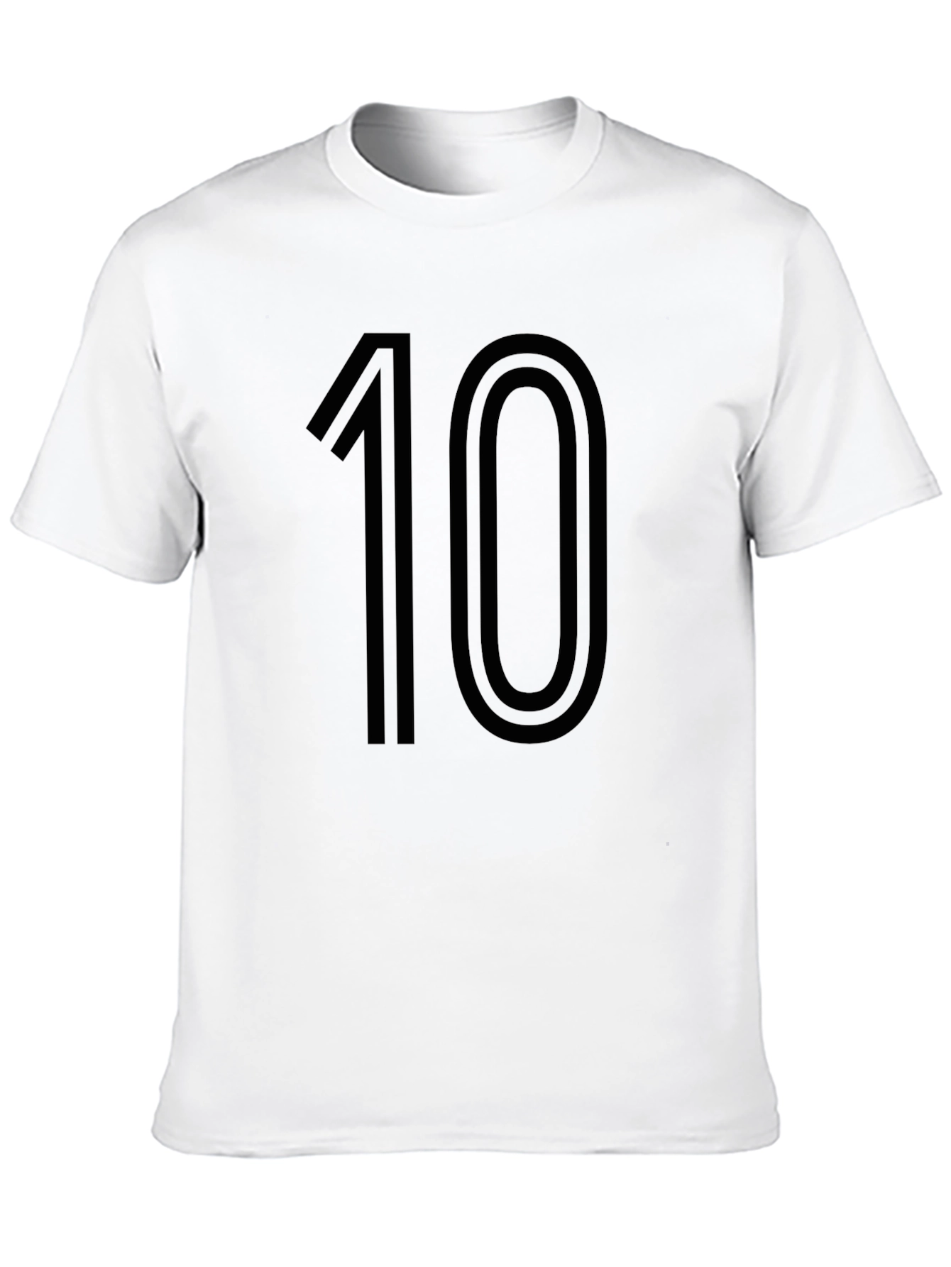 Number 10 Black Graphic Tee