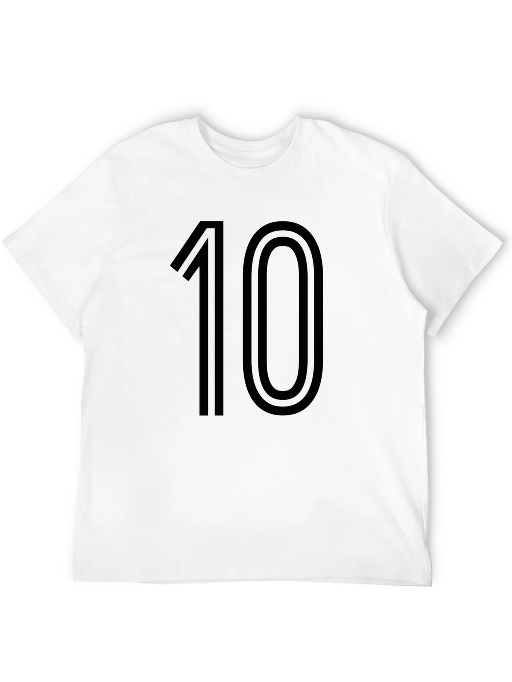 Number 10 Black Graphic Tee