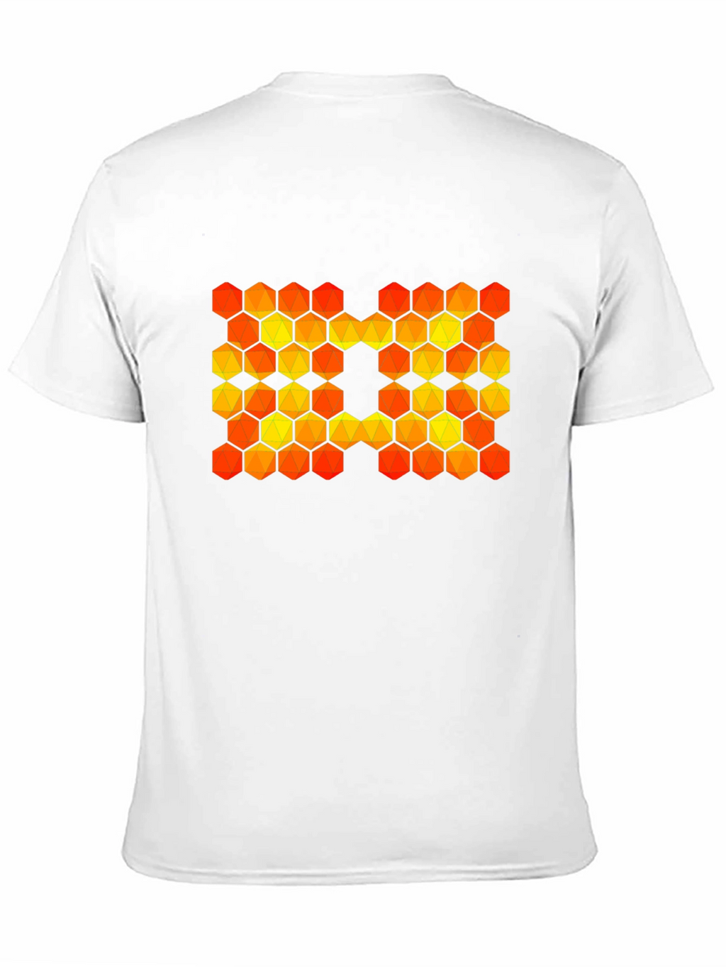Hexagon Pattern Graphic T-Shirt