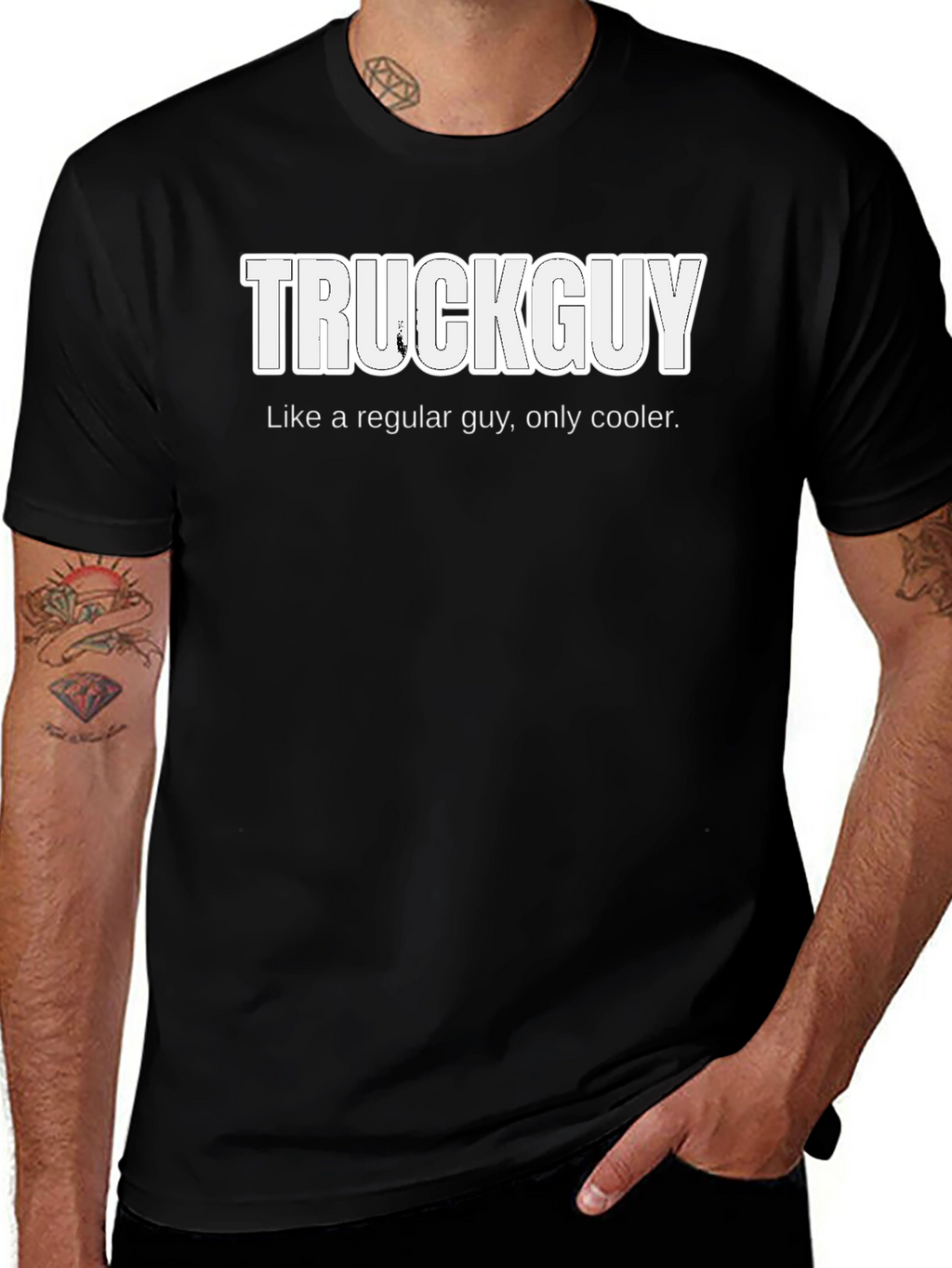 Truckguy Graphic Tee - Cool Trucker Humor
