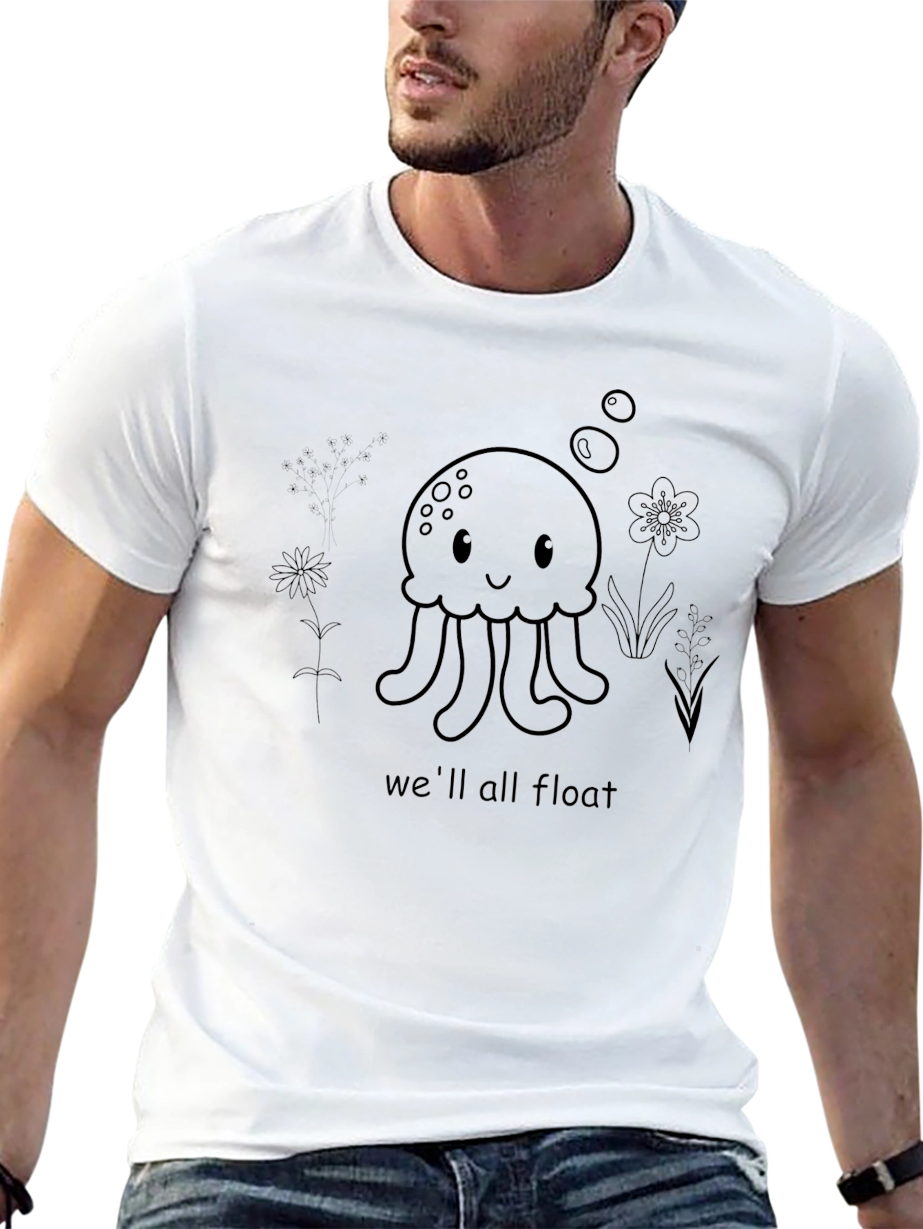 Cute Octopus T-Shirt - Well All Float