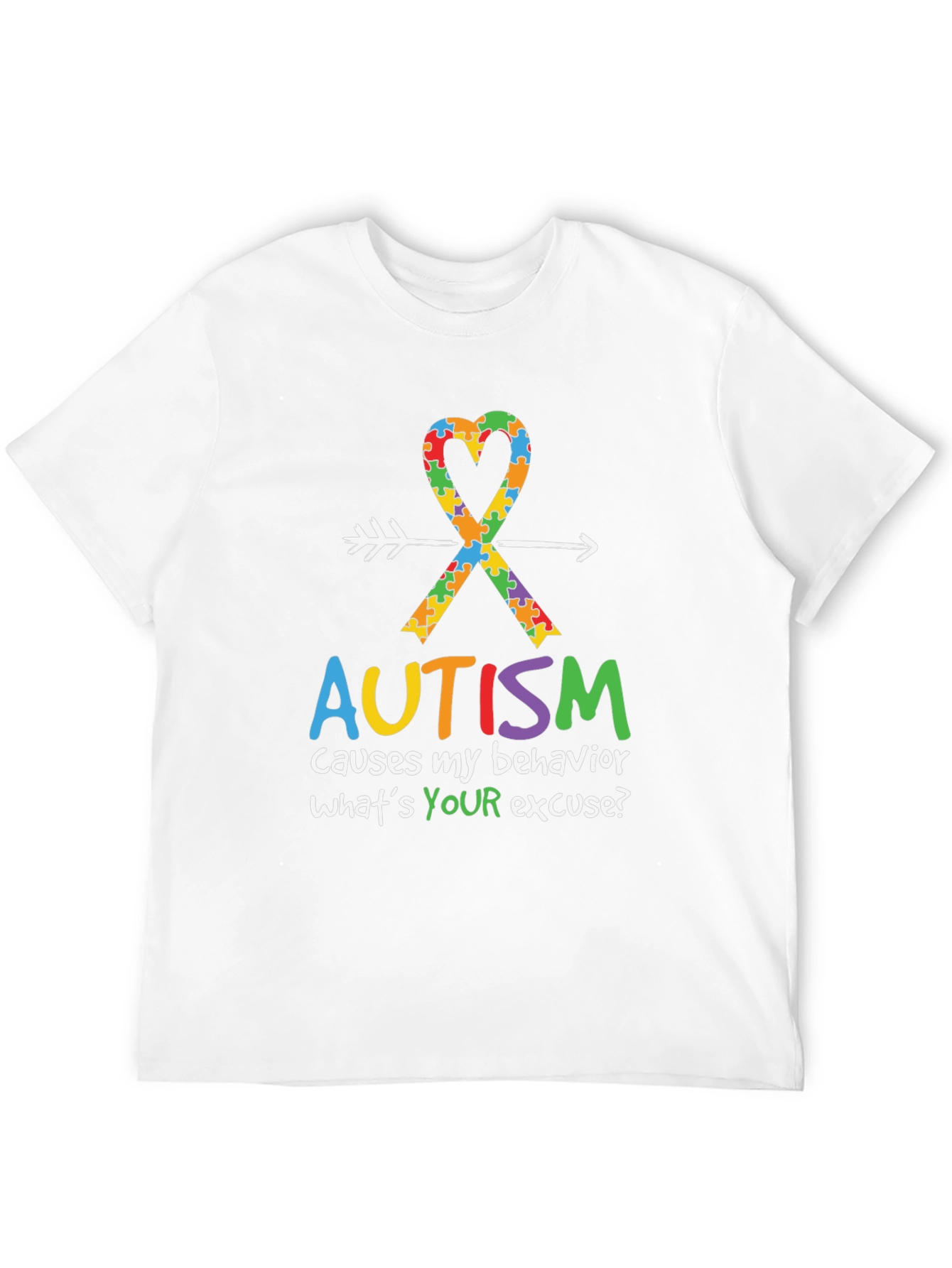 Autism Awareness T-Shirt: Causes My Behavior