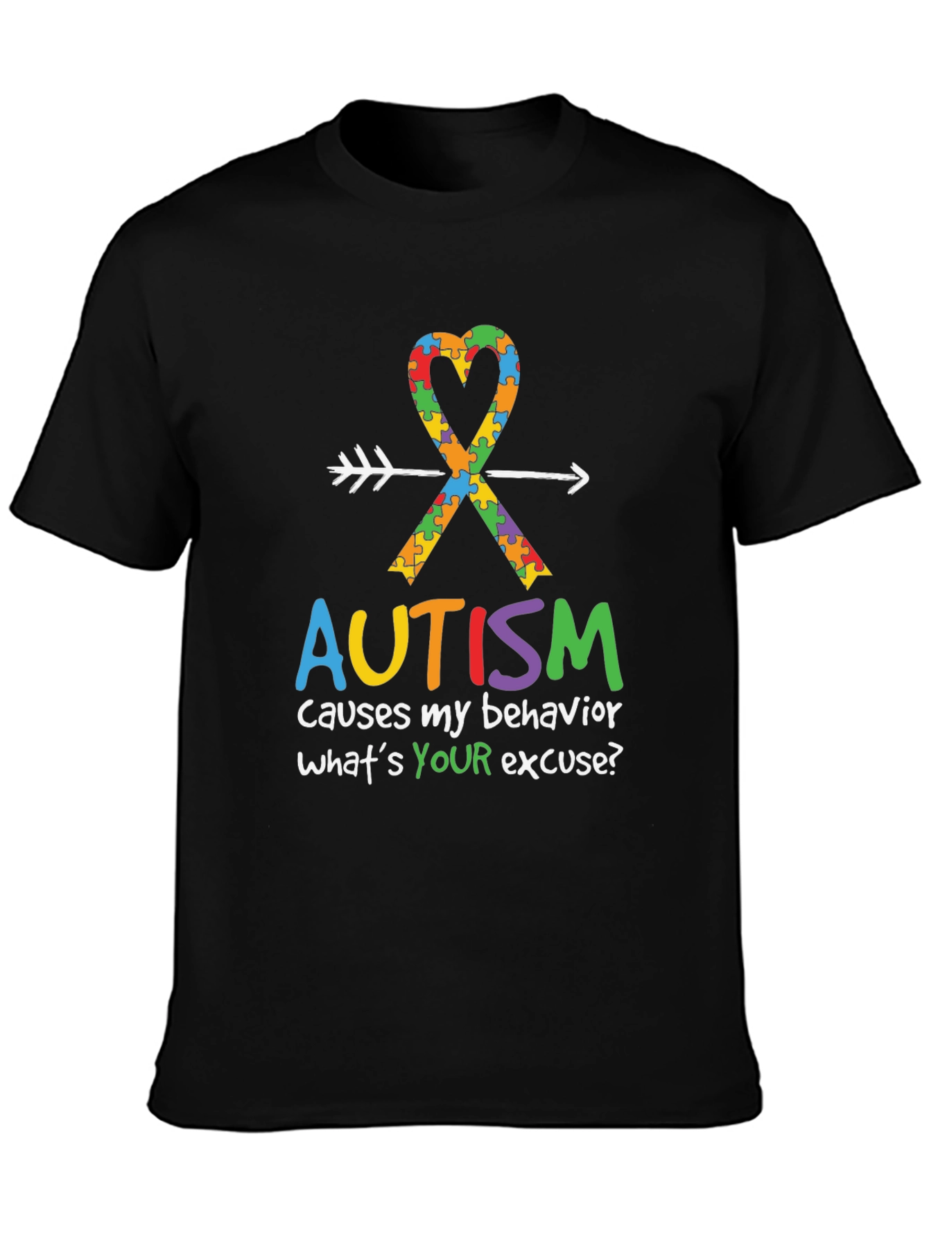Autism Awareness T-Shirt: Causes My Behavior