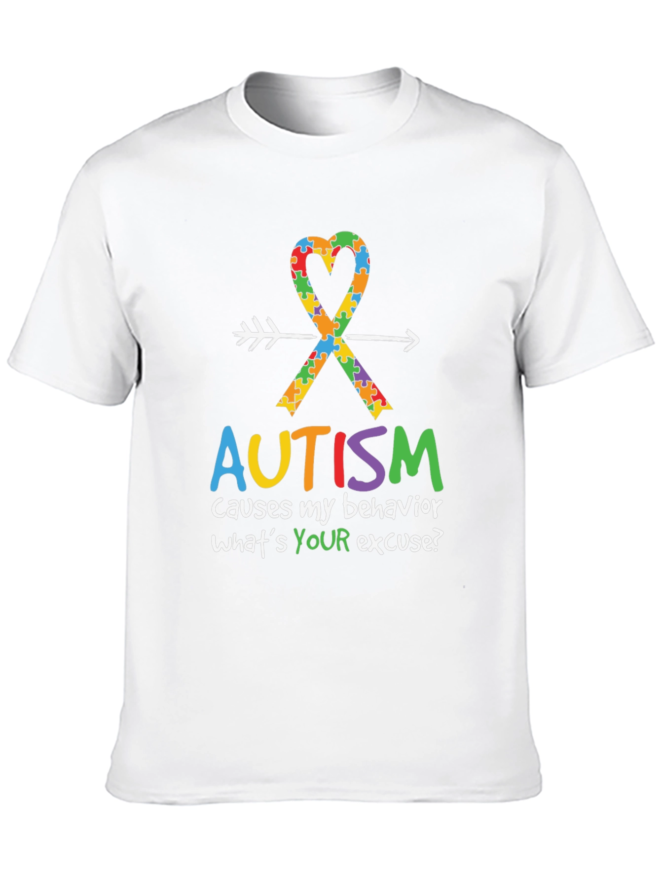Autism Awareness T-Shirt: Causes My Behavior