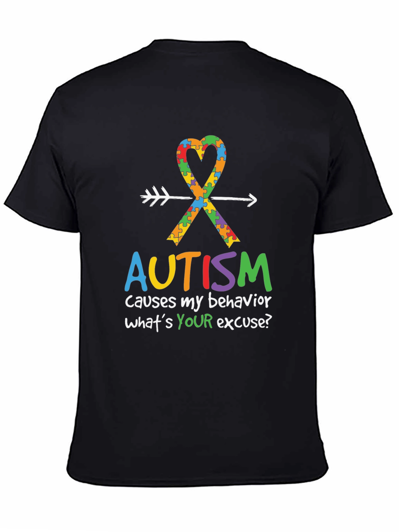 Autism Awareness T-Shirt: Causes My Behavior