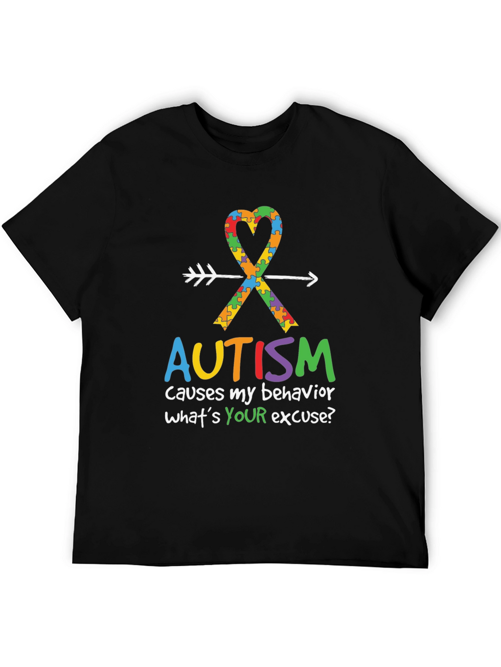 Autism Awareness T-Shirt: Causes My Behavior