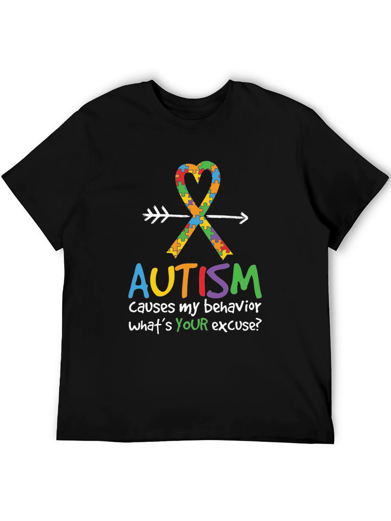 Autism Awareness T-Shirt: Causes My Behavior