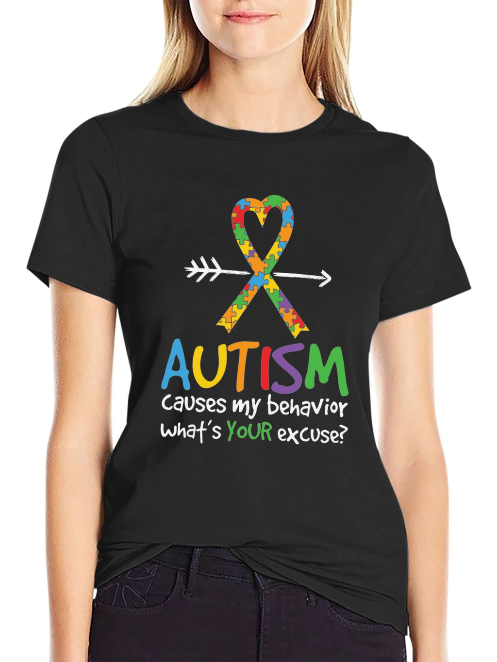 Autism Awareness T-Shirt: Causes My Behavior