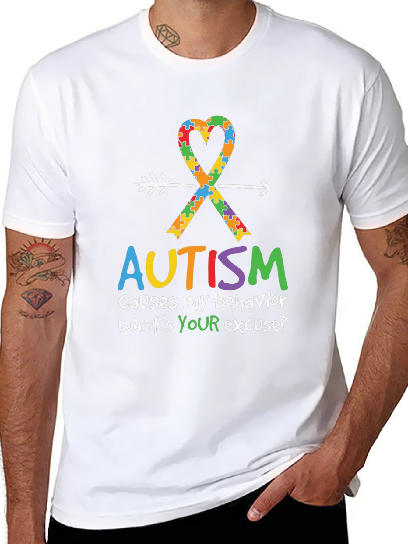 Autism Awareness T-Shirt: Causes My Behavior