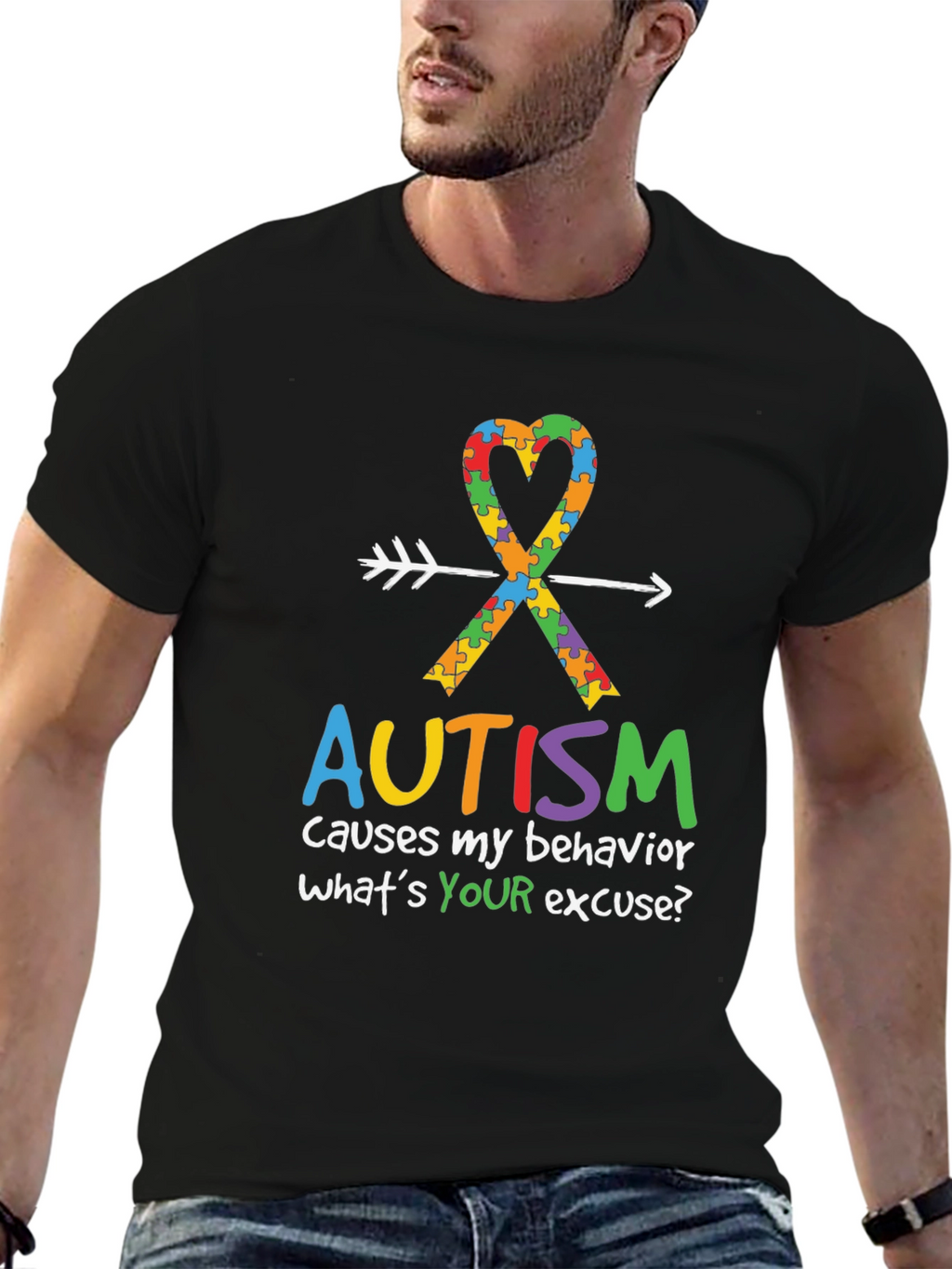 Autism Awareness T-Shirt: Causes My Behavior