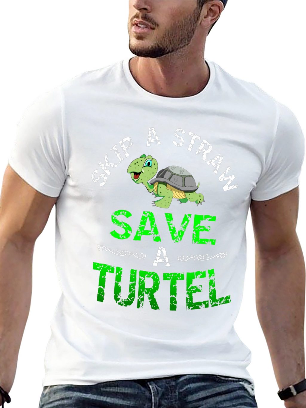 Skip a Straw Save a Turtel T-Shirt