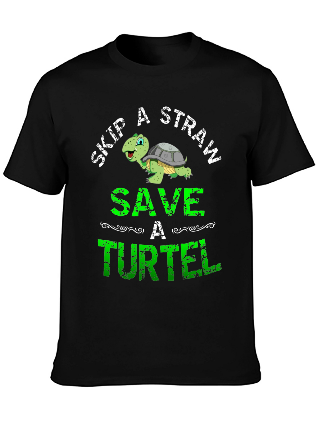 Skip a Straw Save a Turtel T-Shirt