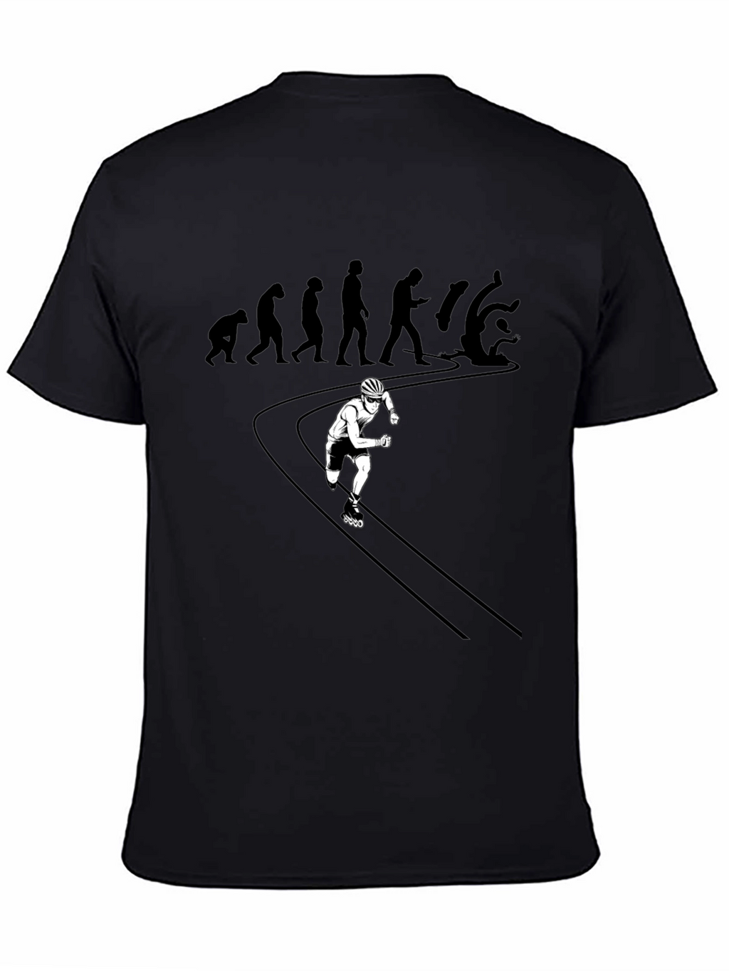 Evolution of Falling: Inline Skater Graphic Tee