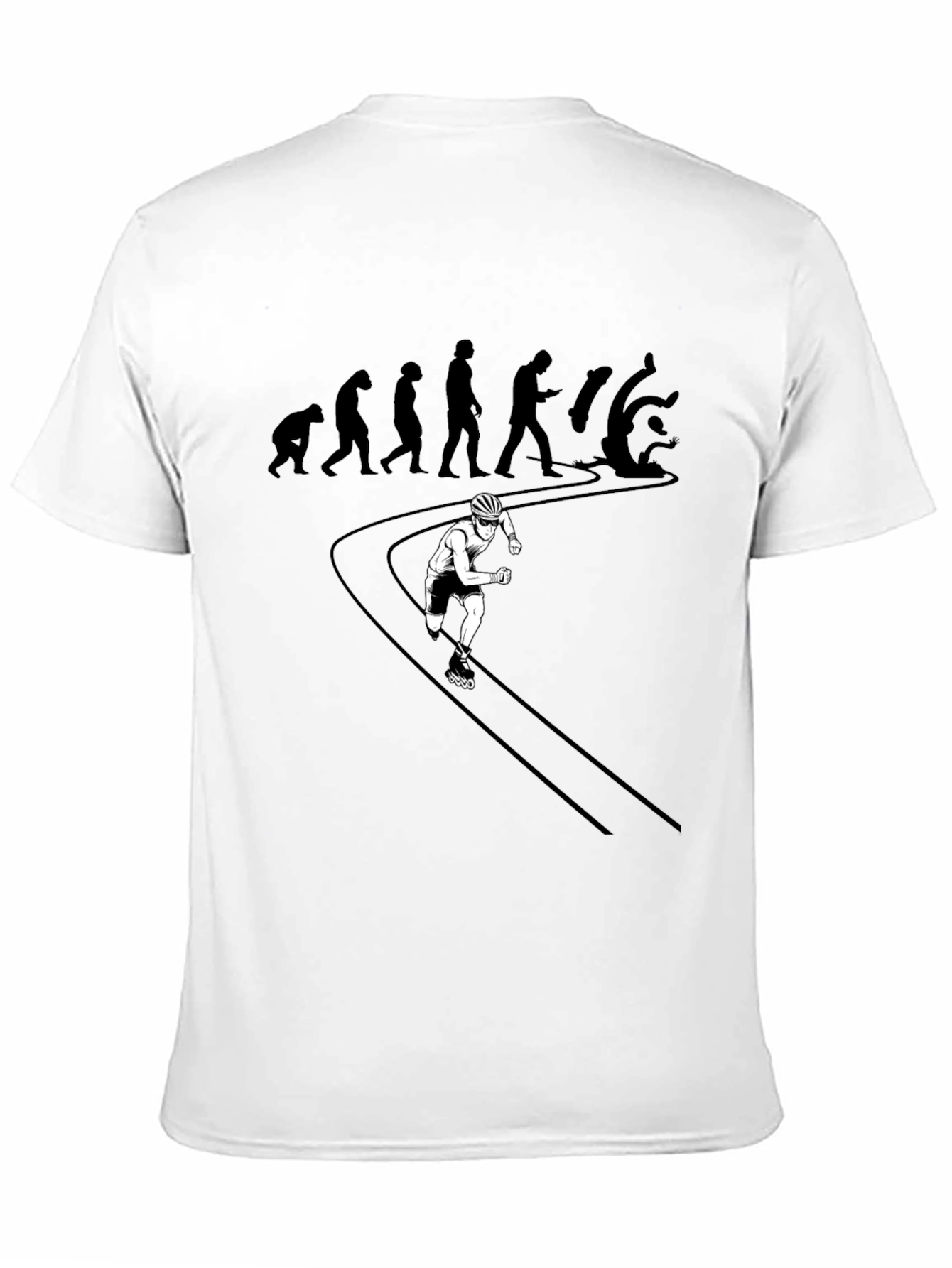 Evolution of Falling: Inline Skater Graphic Tee