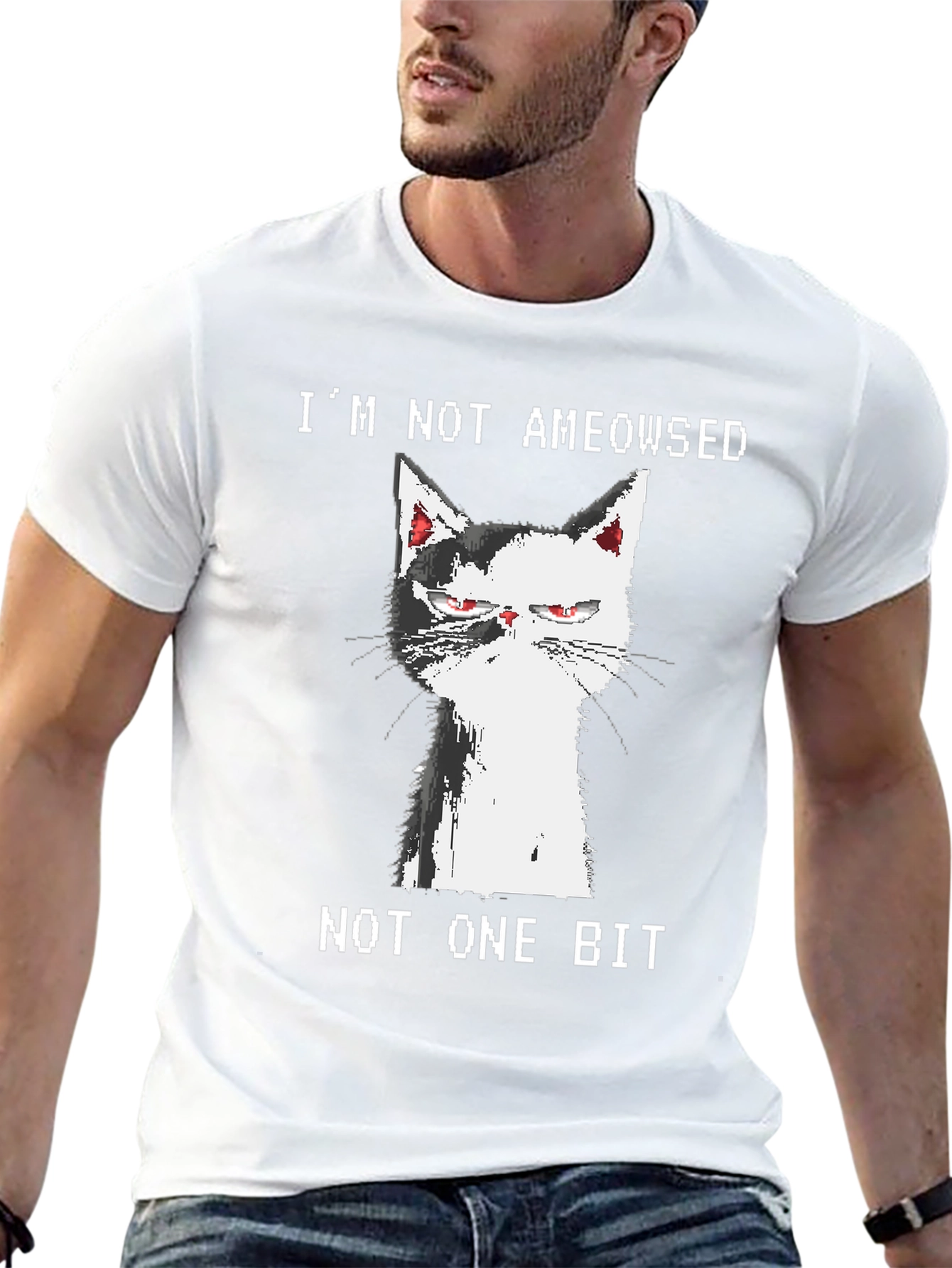 Grumpy Cat Graphic Tee - Im Not Ameowsed