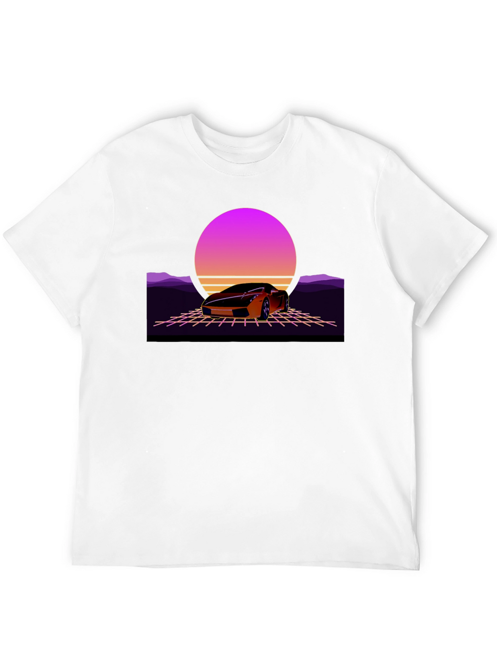 Retro Car T-Shirt - Synthwave Design