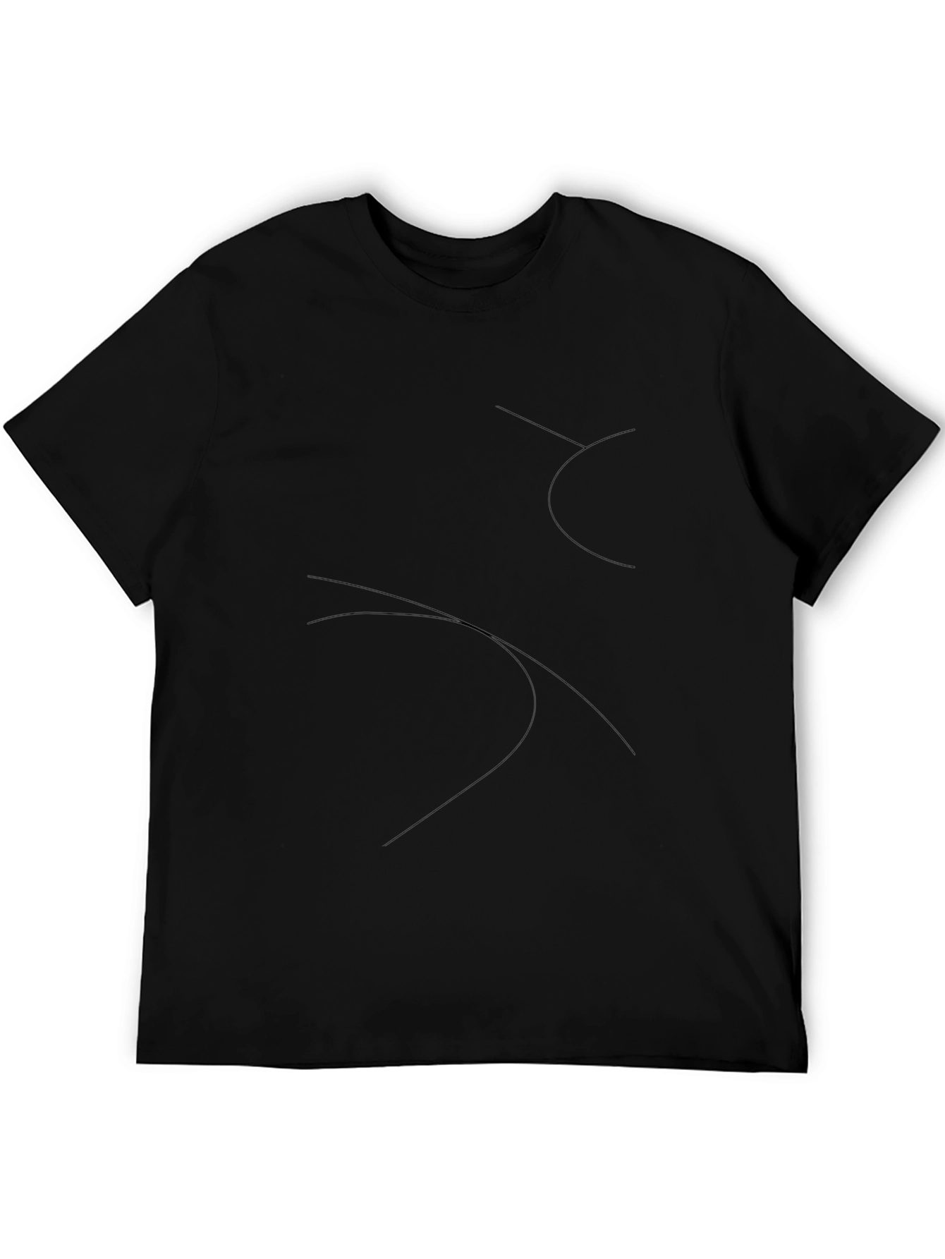 Classic Black Crew Neck T-Shirt for Men