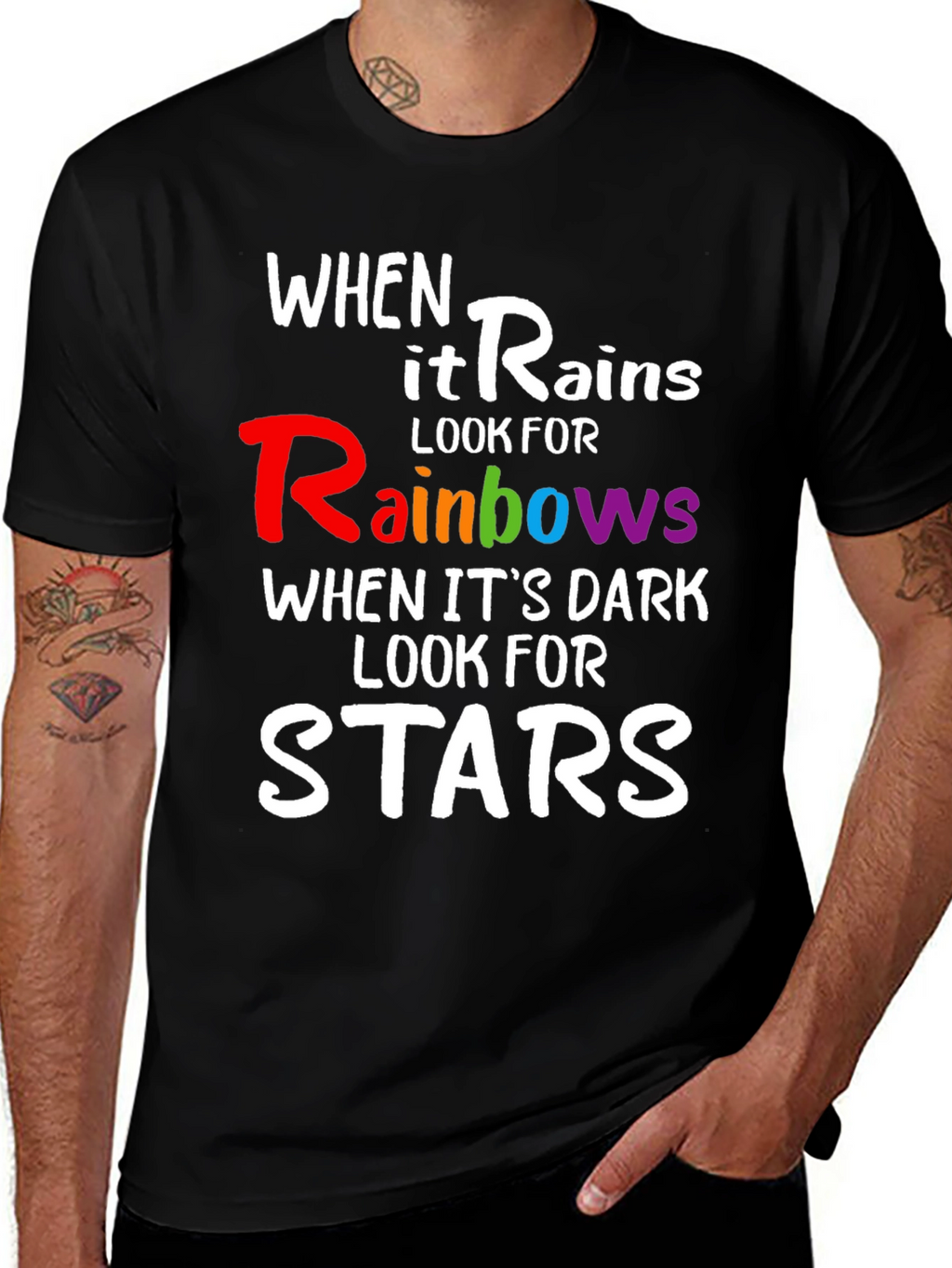 Rainbows & Stars Inspirational T-Shirt