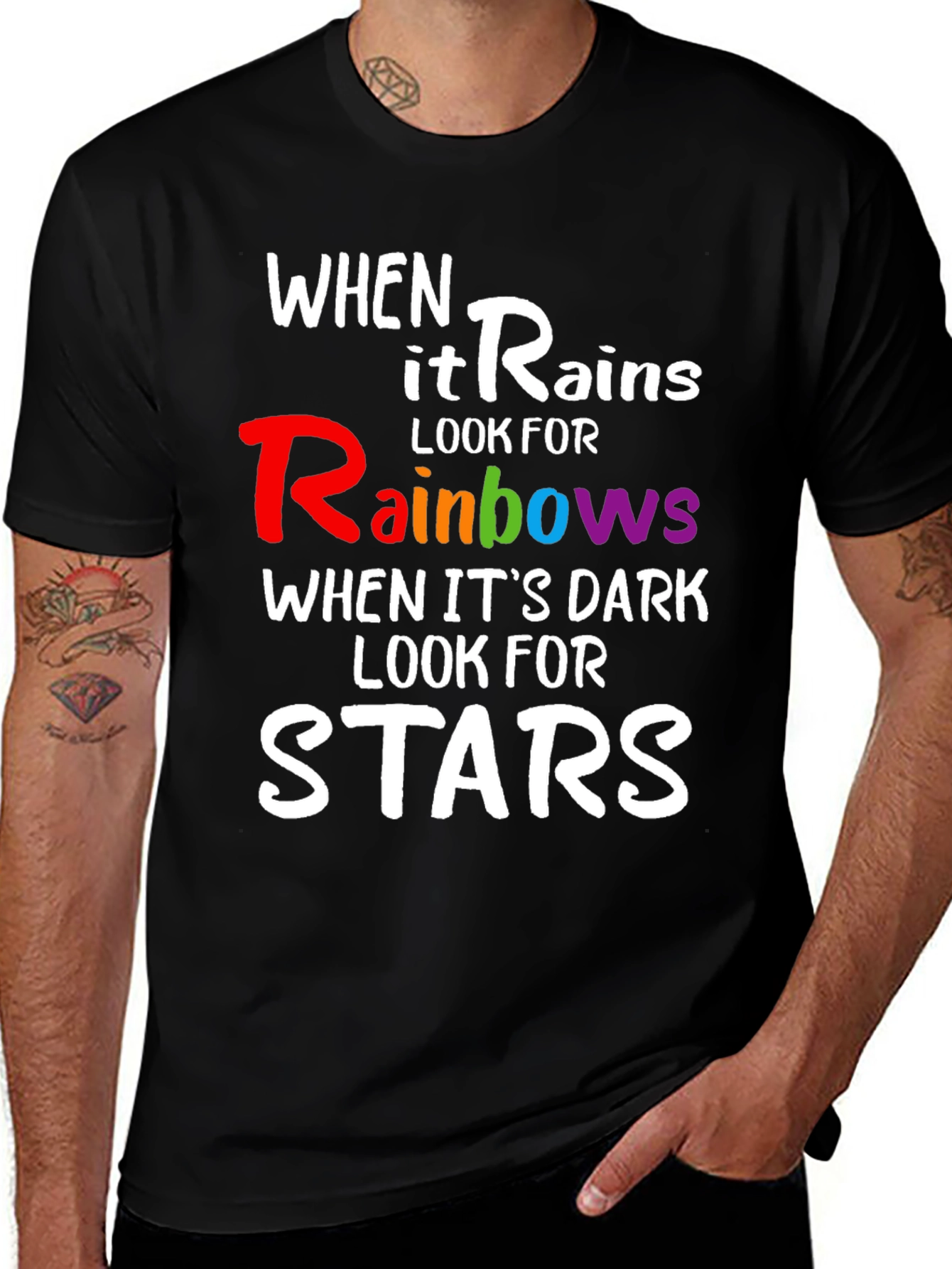 Rainbows & Stars Inspirational T-Shirt