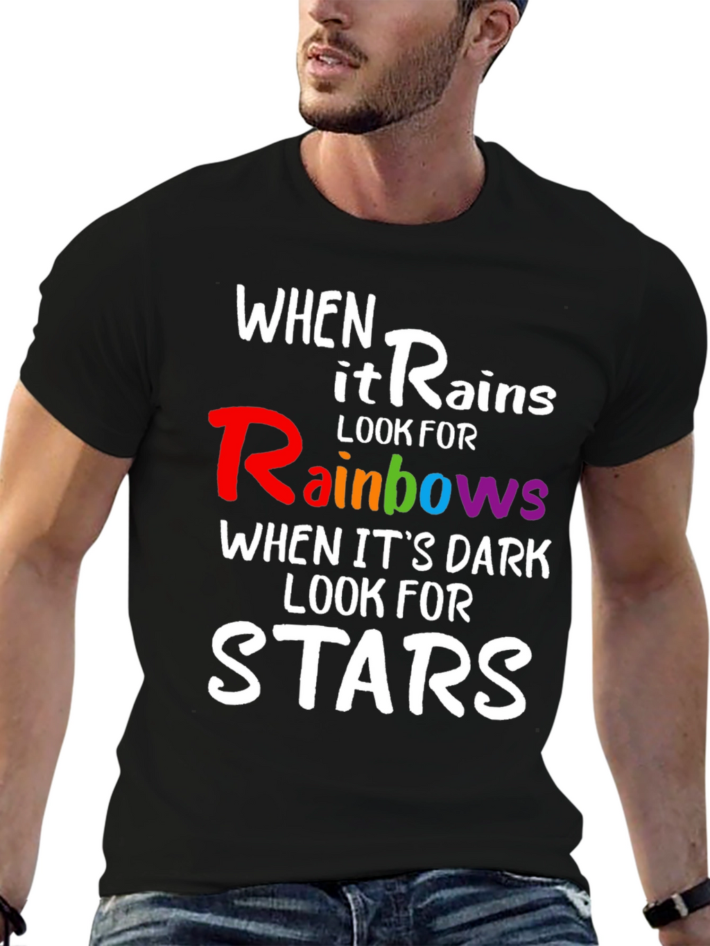 Rainbows & Stars Inspirational T-Shirt